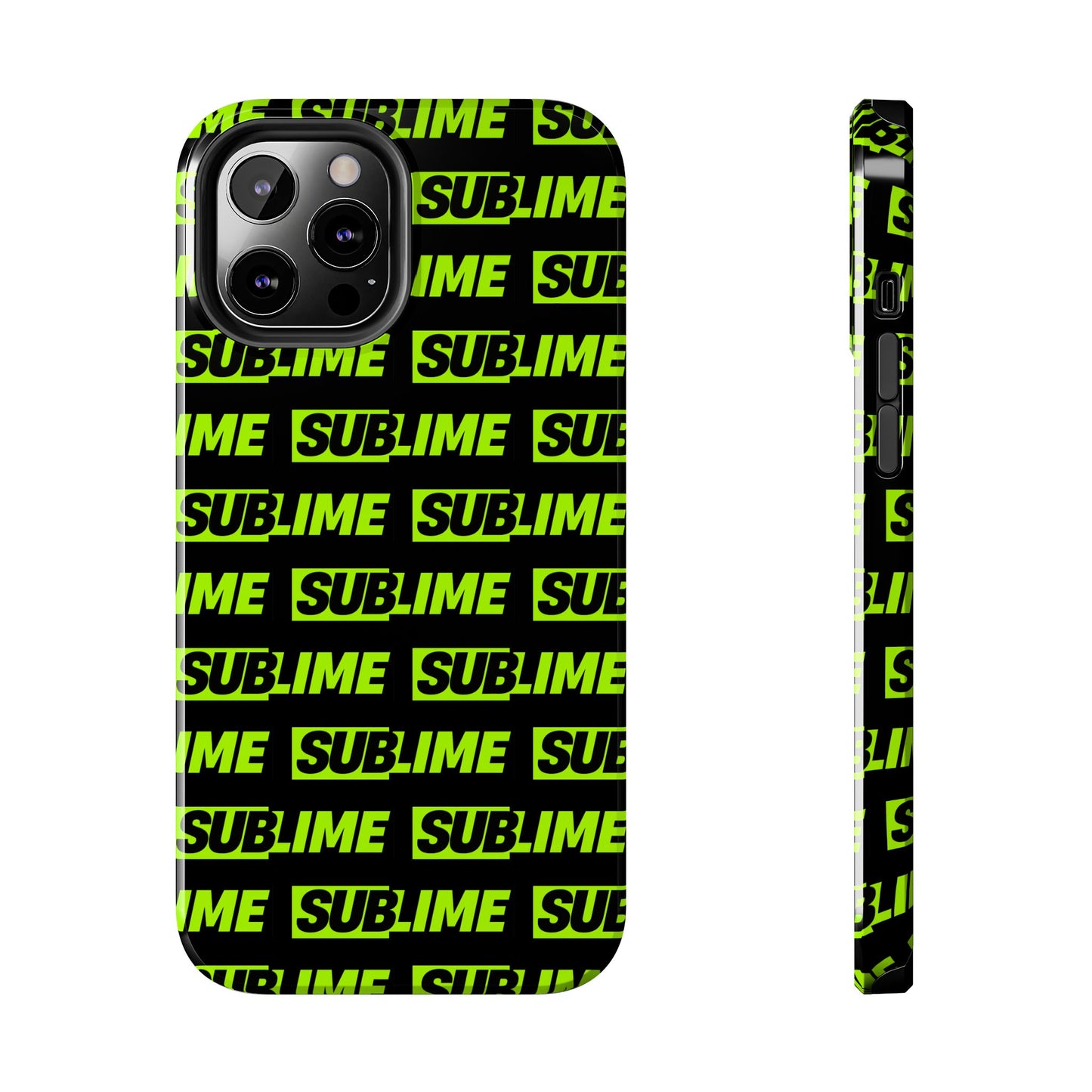 Sublime Text Pattern Tough Phone Case - Vibrant Protective Cover for iPhone