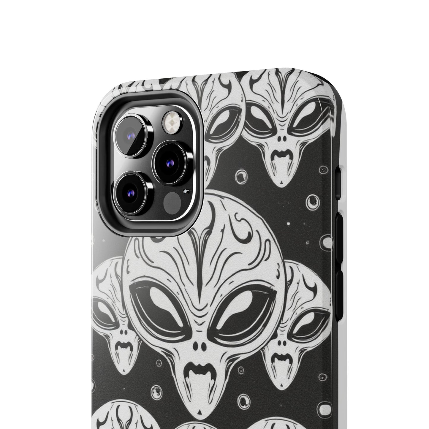 Alien Pattern Tough Phone Case - Durable Protection with Out-of-This-World Design