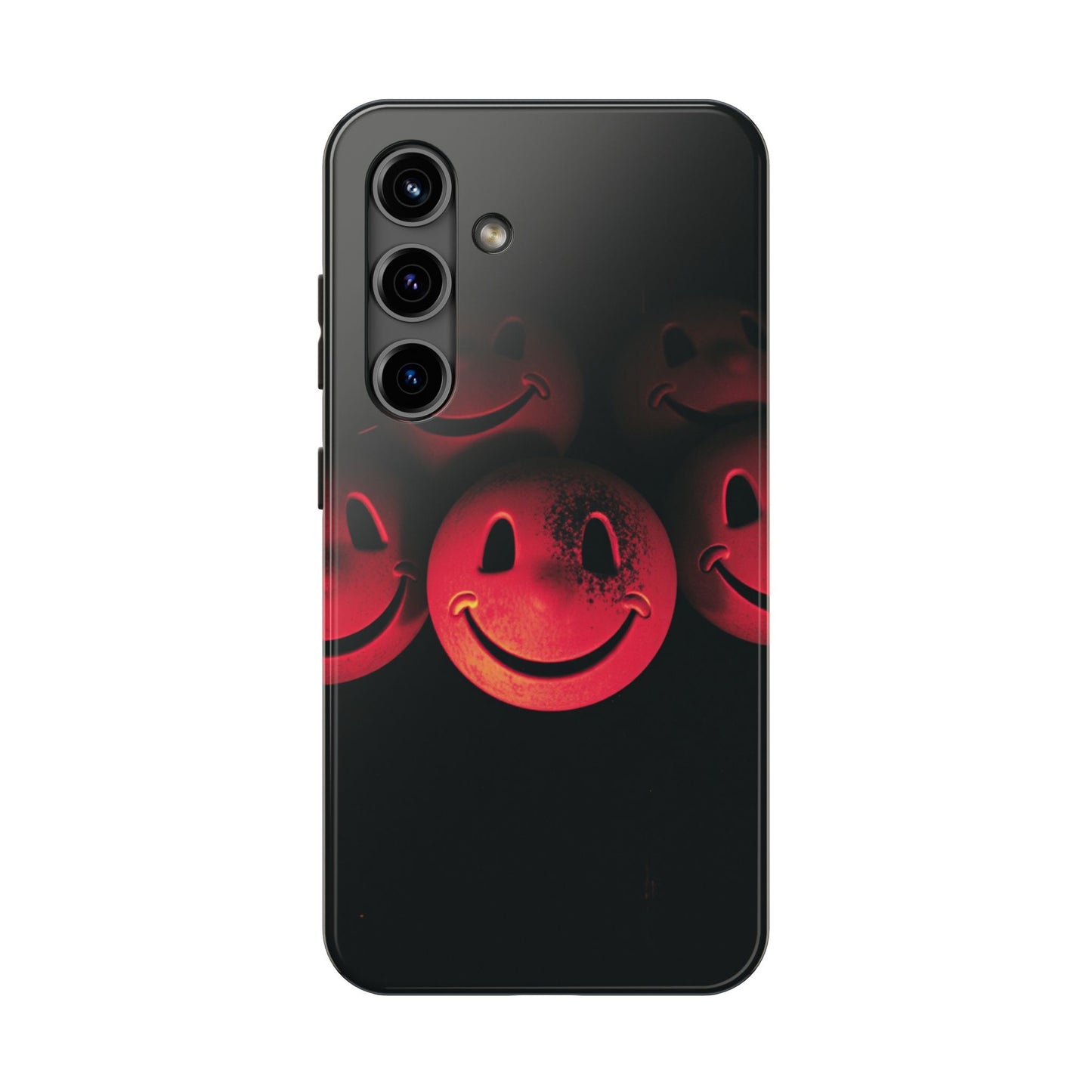 Smiley Face Tough Phone Case - Durable Protection with Fun Design