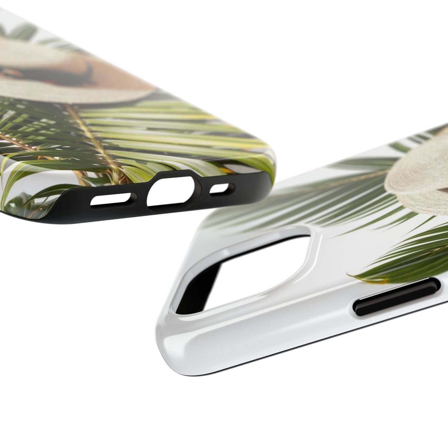 Tropical Phone Case - Summer Vibes with Hat & Sunglasses Design