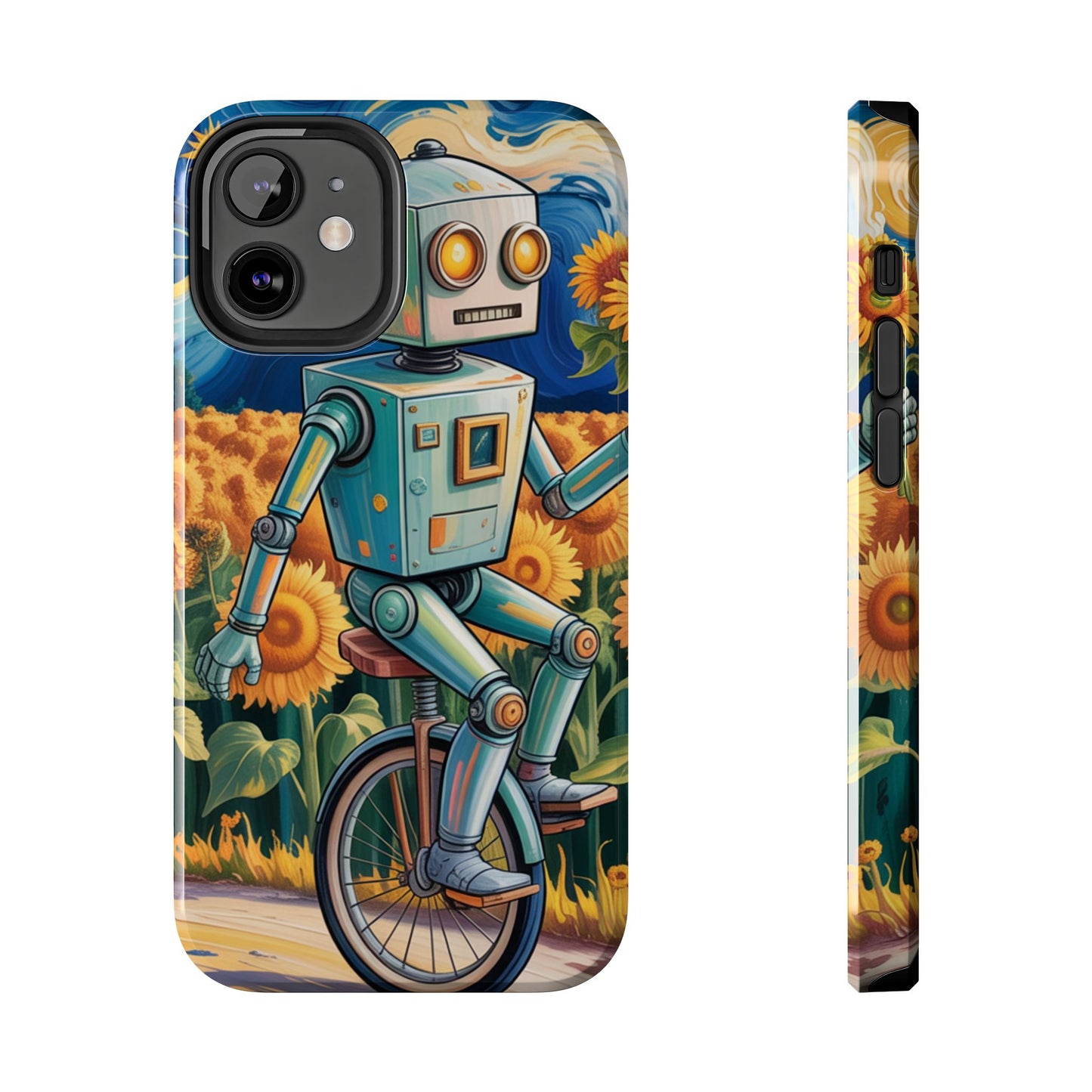 Robot Cycle Tough Phone Case - Durable & Unique Design