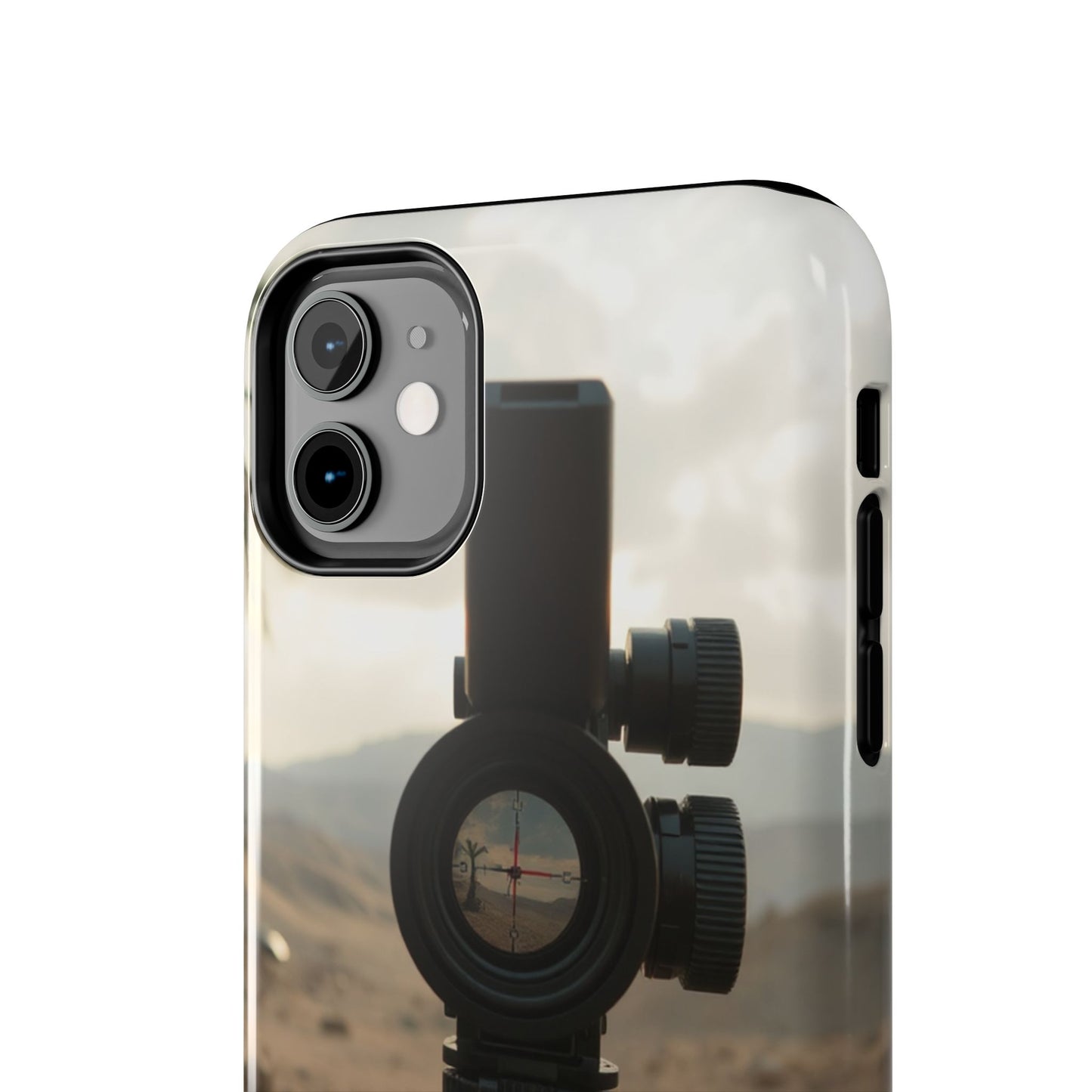 Tough Phone Case with Sniper Scope Design - Durable & Stylish Protection for Outdoors Enthusiasts