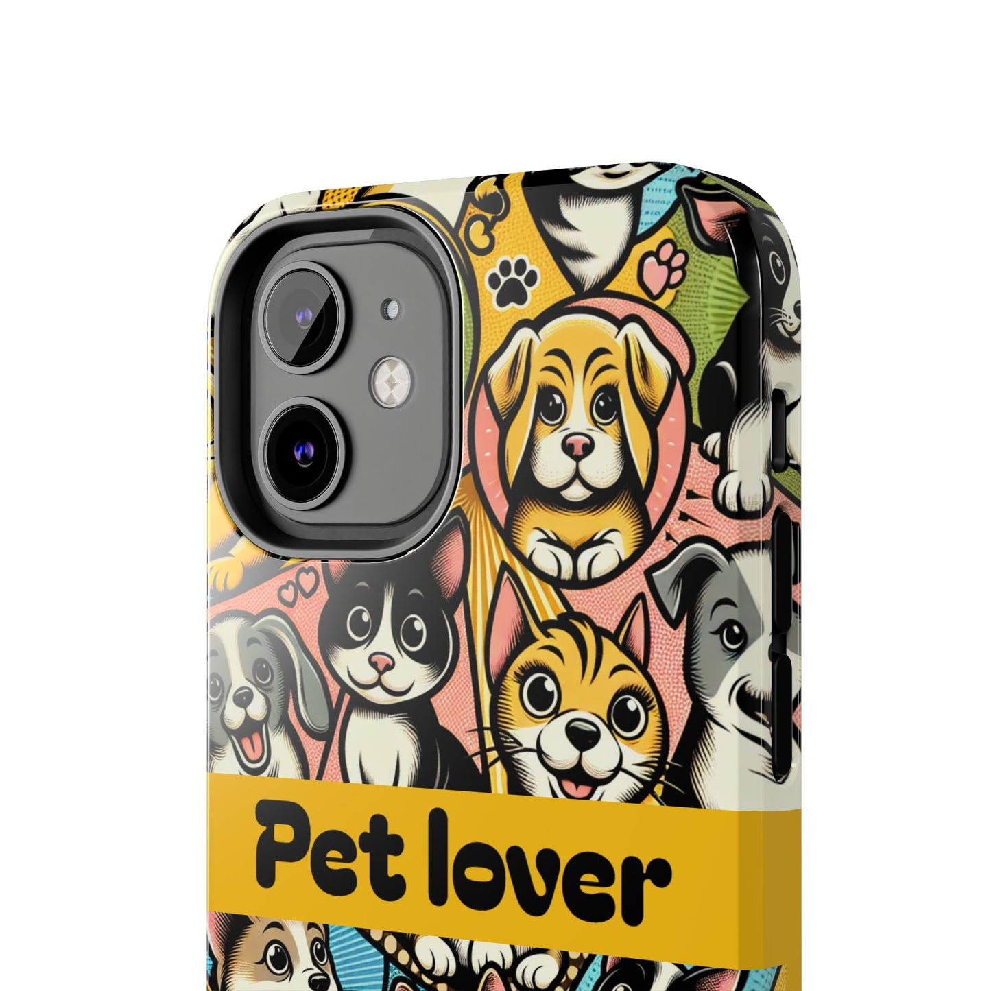 Pet Lover Tough Phone Case - Colorful Animal Design - for iPhone