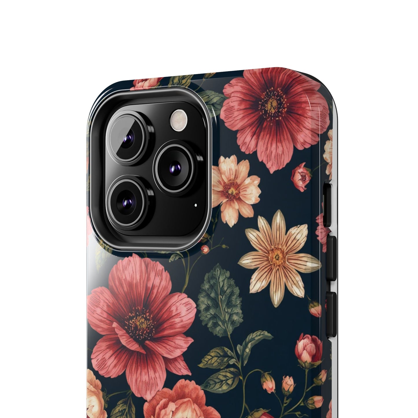 Spring Power! Floral Tough Phone Case - Durable Protection with Elegant Flower Design - for iPhone