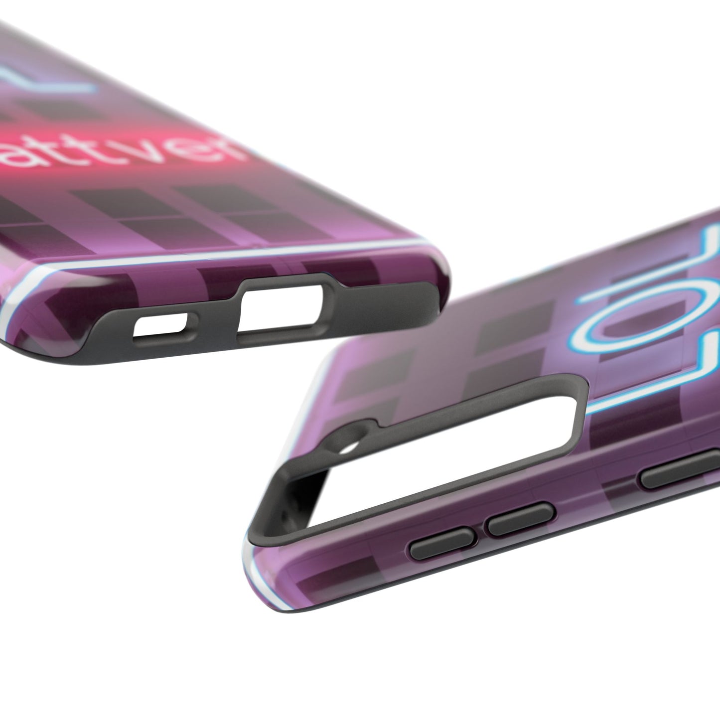 Neon Vibe Tough Phone Case - 'LOL Whatevr' Design for Trendsetters