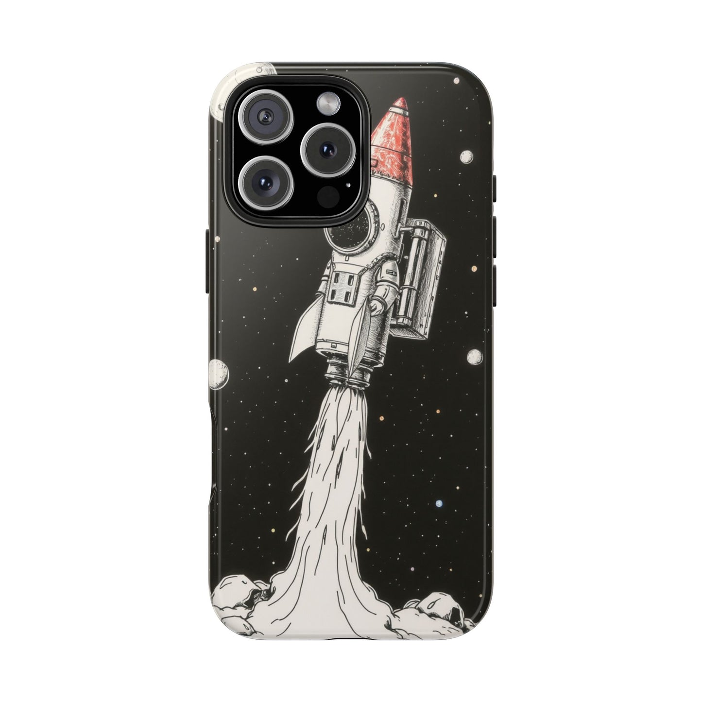 Cool Tough Phone Case for iPhone - Astro-Rocket Bond
