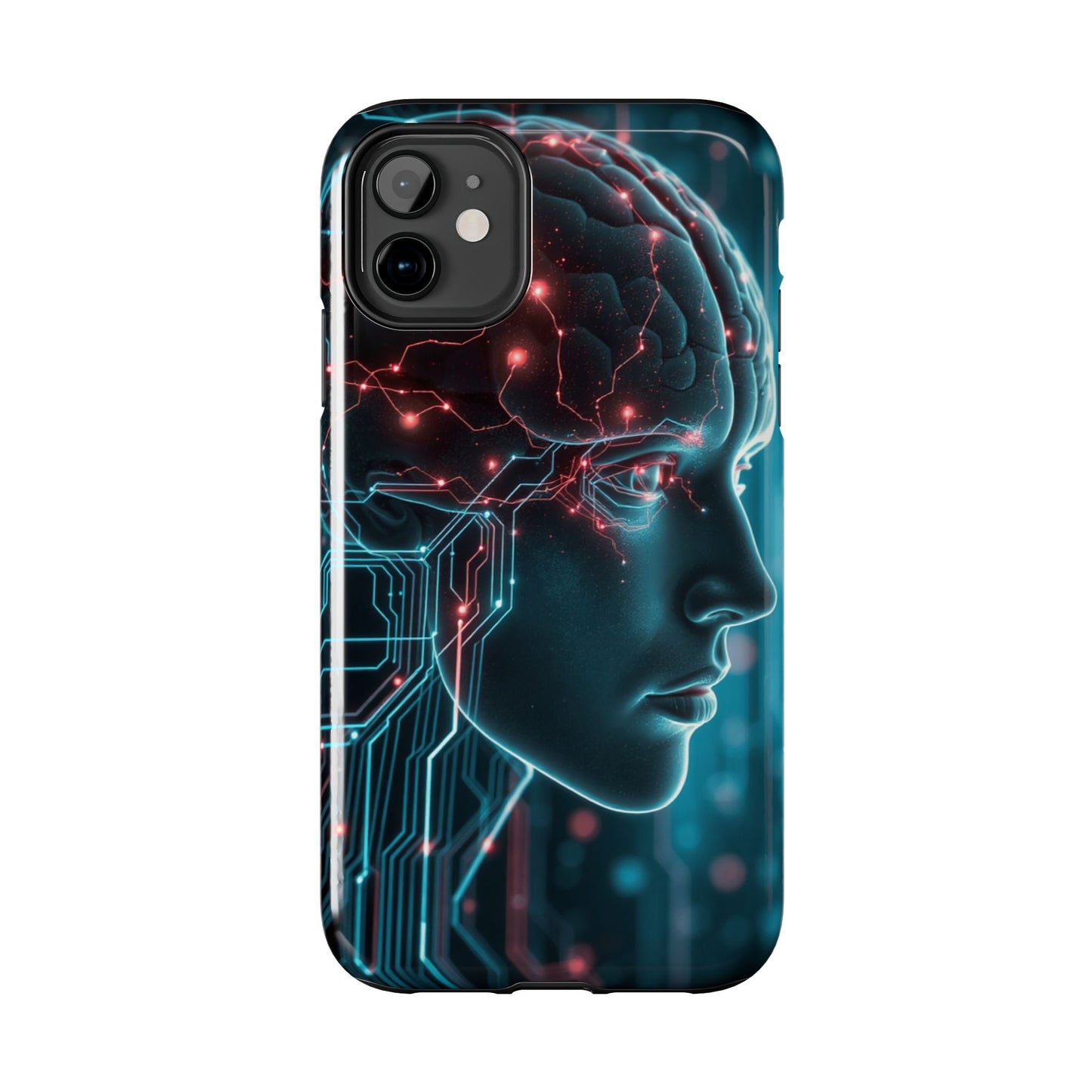 Futuristic Brain Design Tough Phone Case