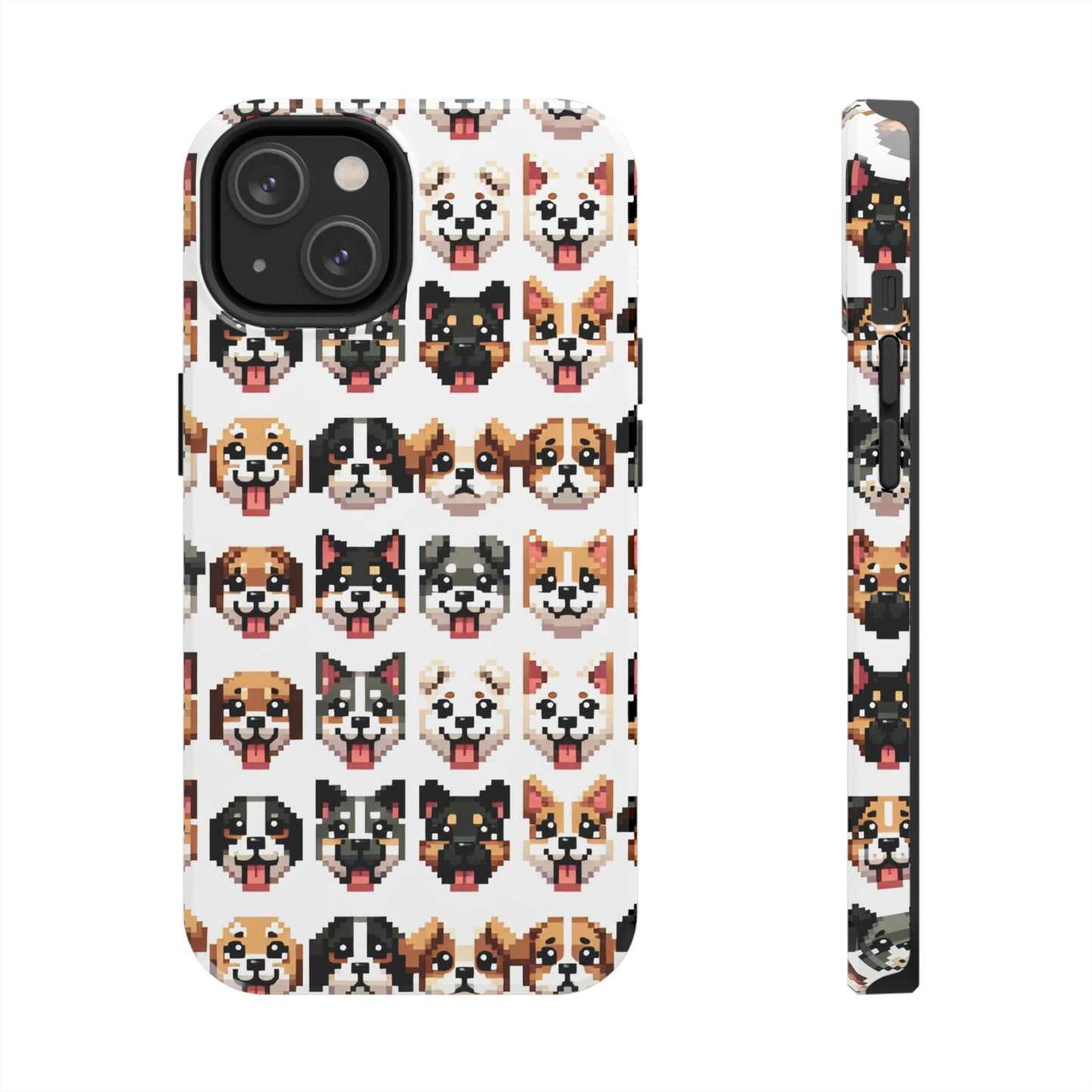 Pixelated Dog Breed Tough Phone Case - Cute, Durable Protection for Pet Lovers - for iPhone
