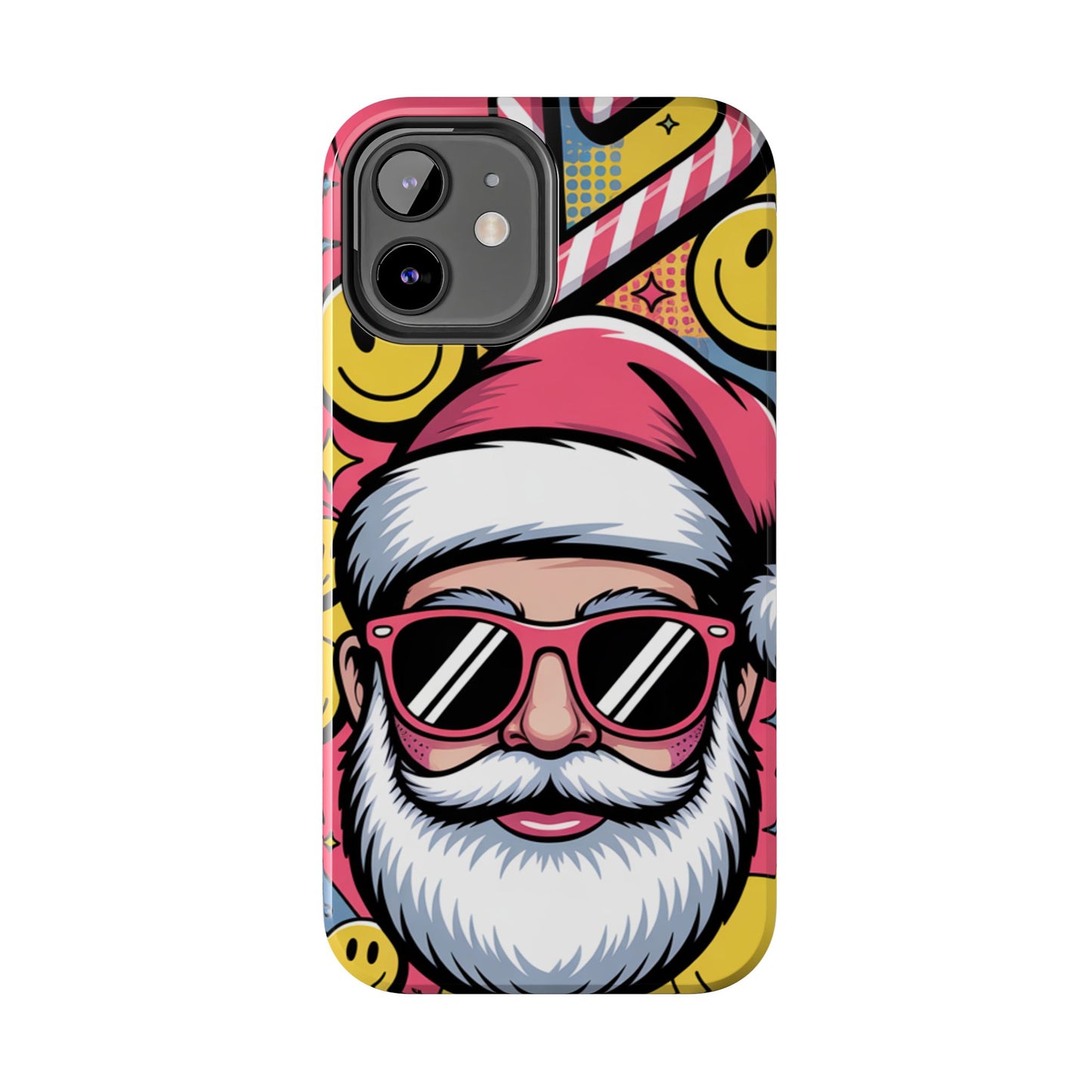 Pop Art Santa Sunglasses Tough Phone Case for Holiday Vibes