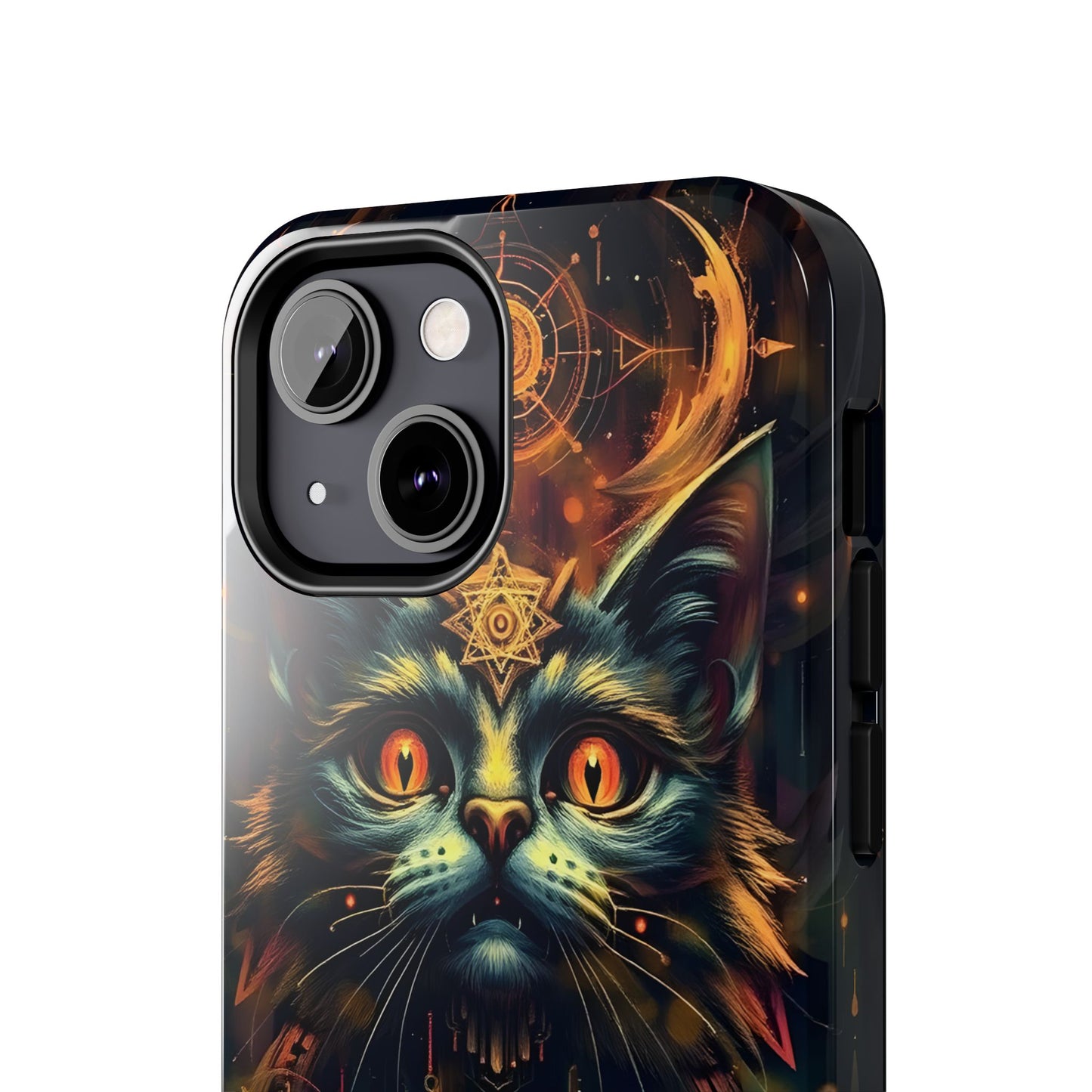 Mystical Cat Queen Tough Phone Case – Unique Protection for Cat Lovers - for iPhone