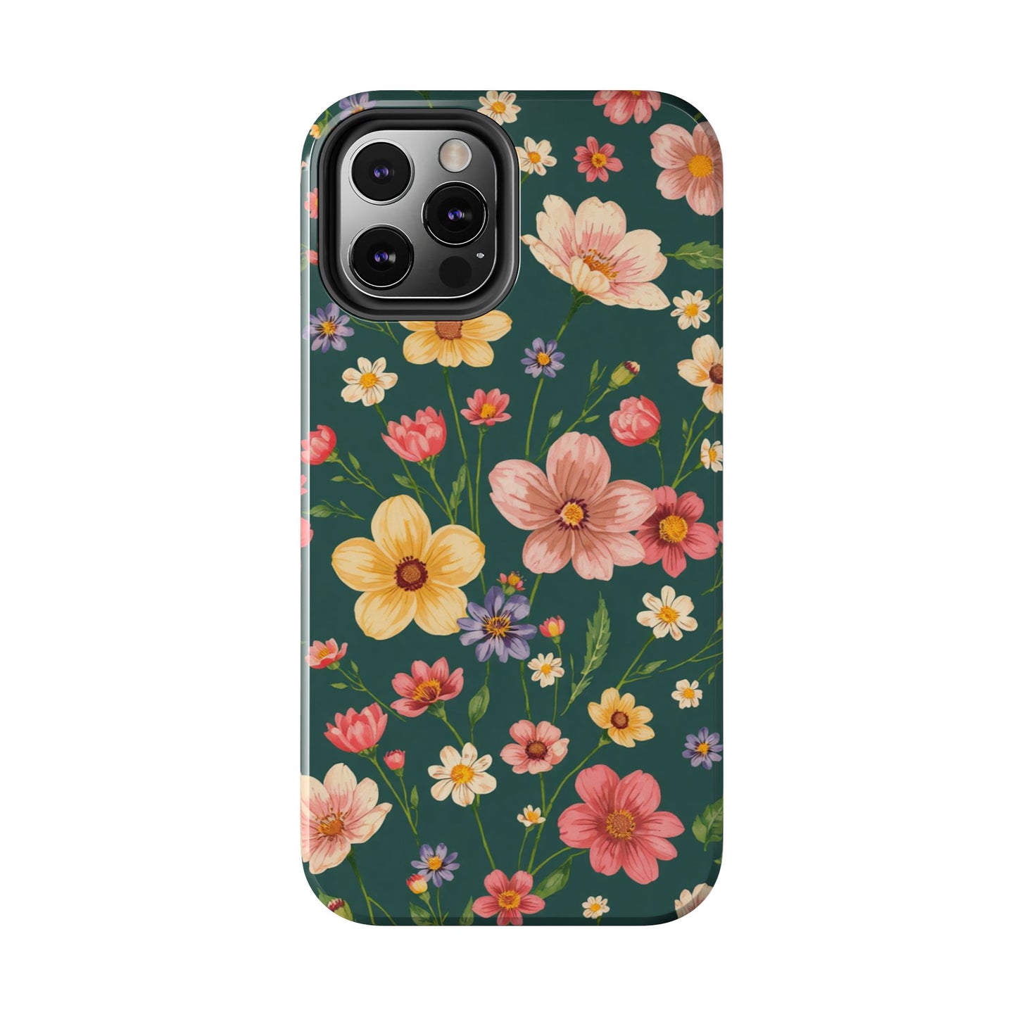 Vintage Spring Flowers Tough Phone Case - Durable Protection for iPhone