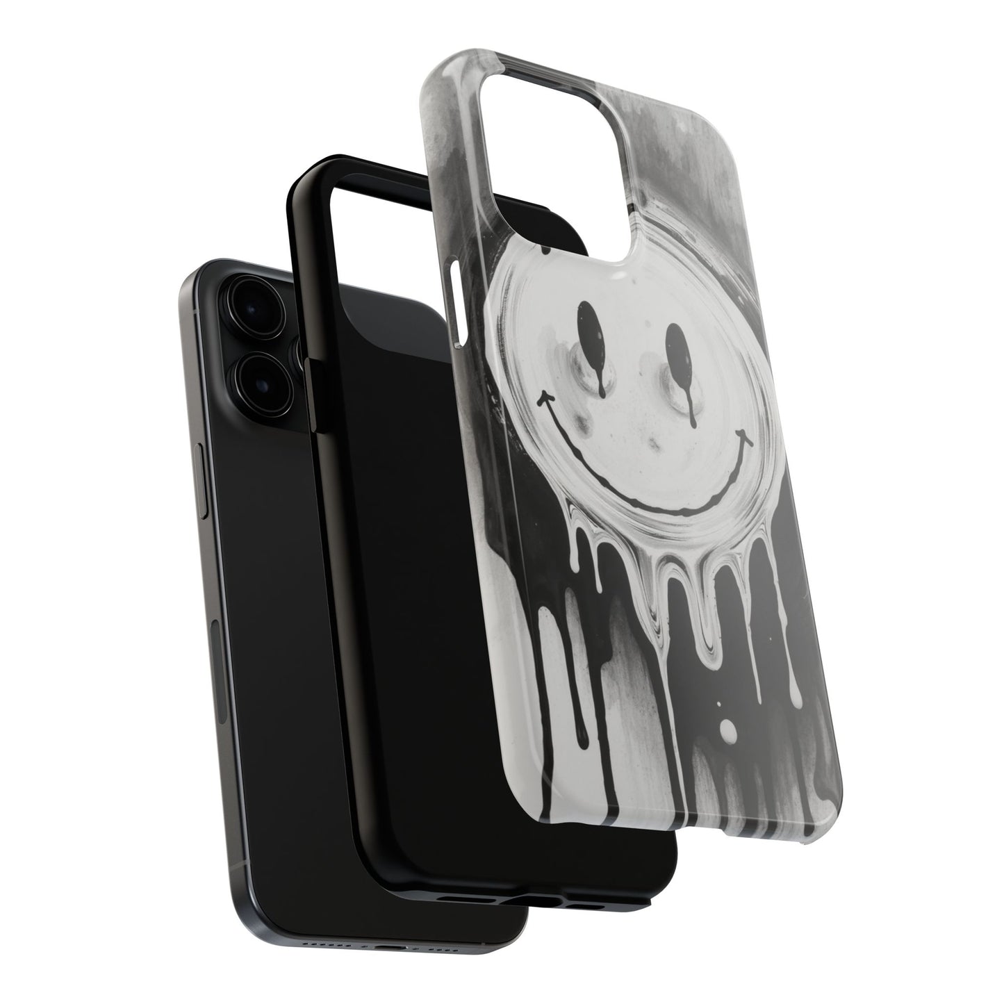 Dripping Smiley Tough Phone Case - Stylish & Durable Protection