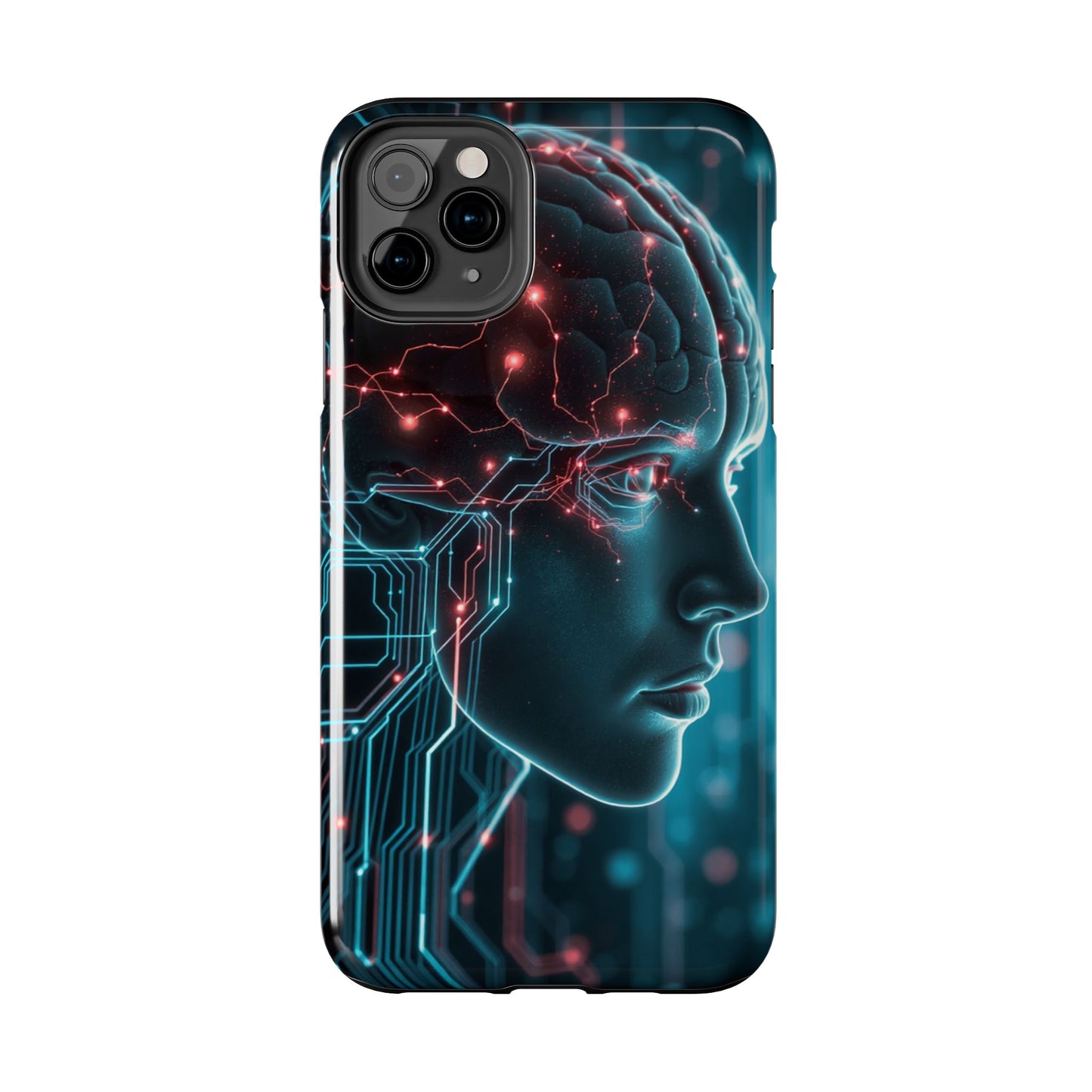 Futuristic Brain Design Tough Phone Case