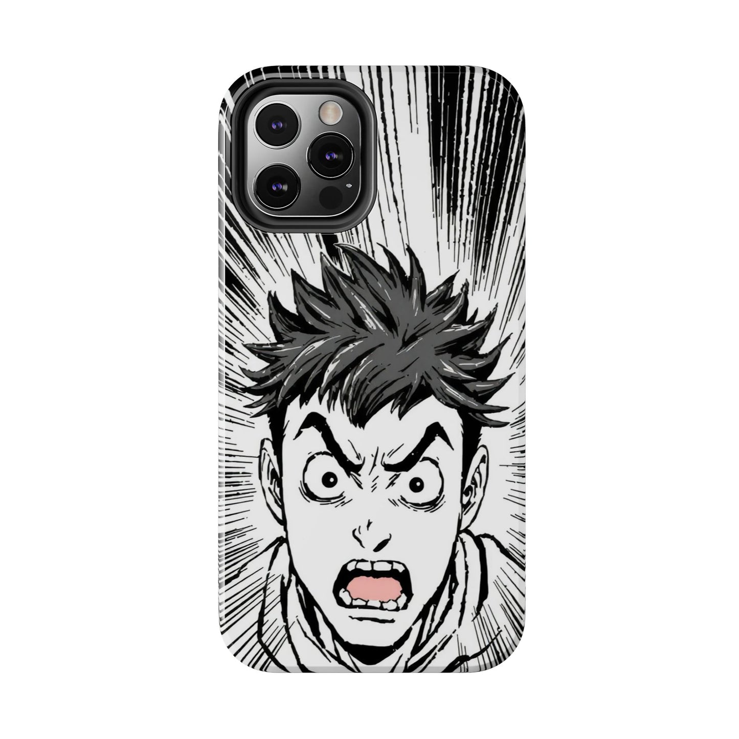 Intense Graphic Phone Case - Tough Design for Anime Fans