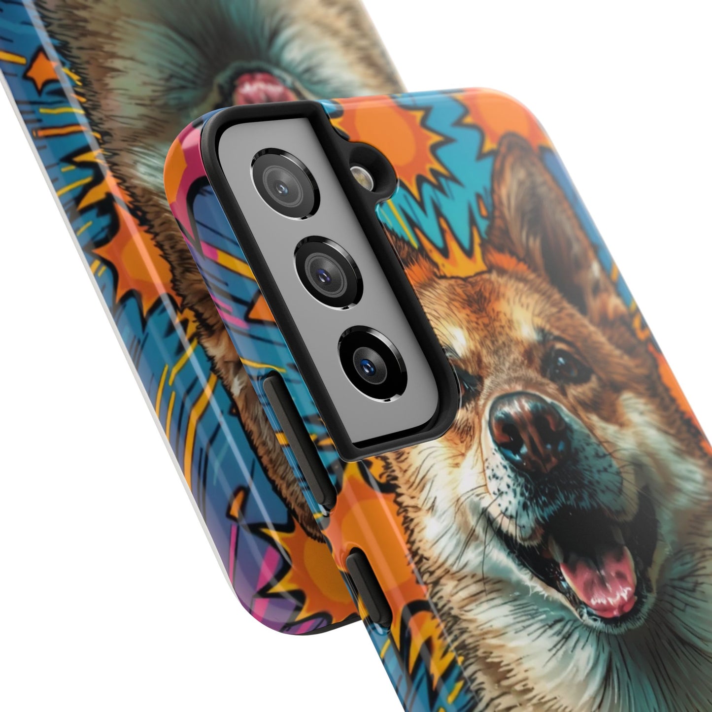 Vibrant Corgi Tough Phone Case - Fun Design for Pet Lovers