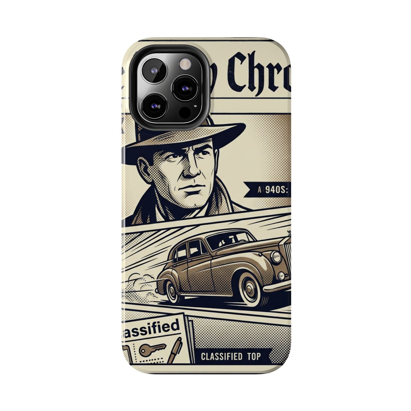 Old Newspaper Tough Phone Case