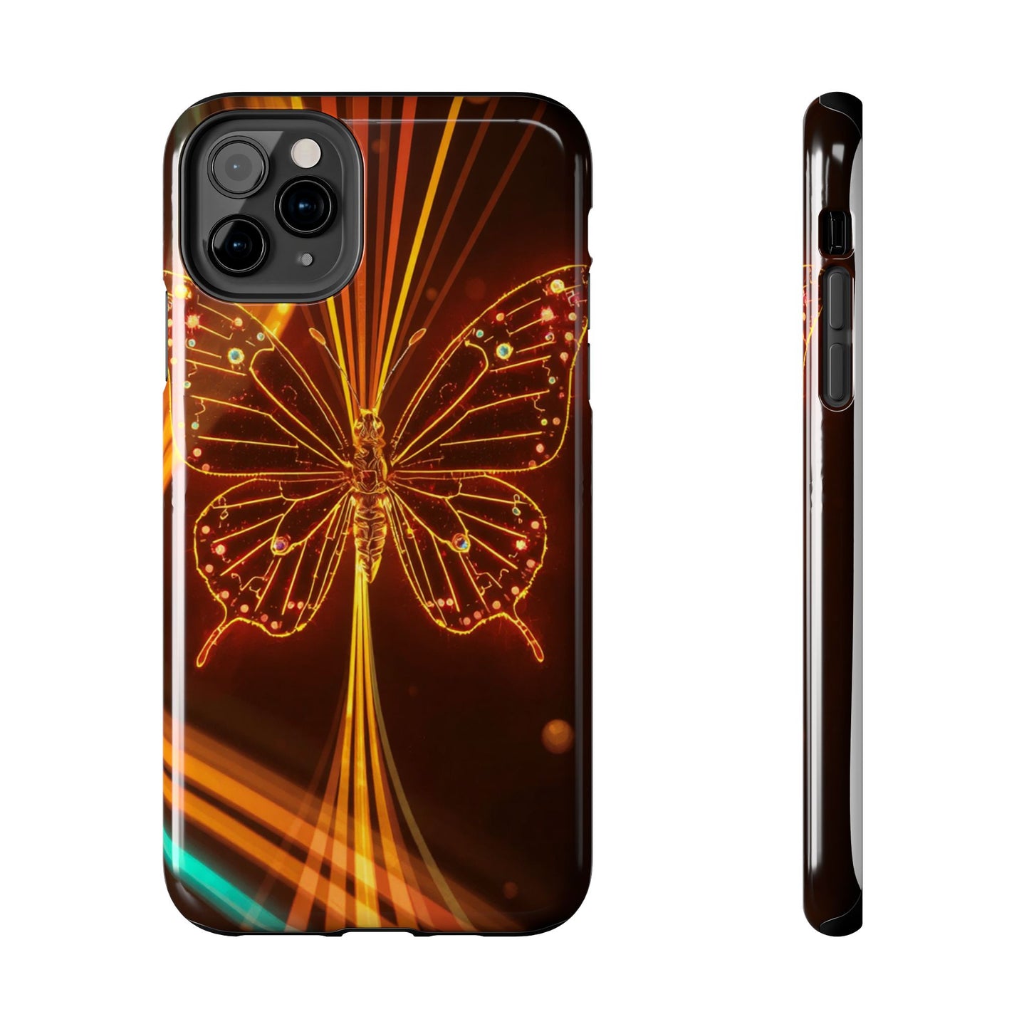 Elegant Butterfly Tough Phone Case - Stylish Protection for Nature Lovers