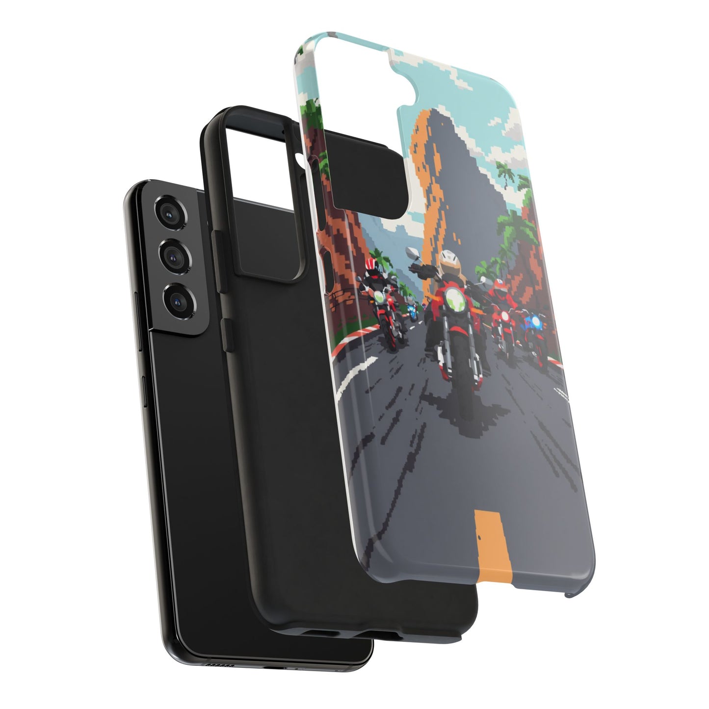 Retro Biker Tough Phone Case - Perfect for Motorcycle Lovers