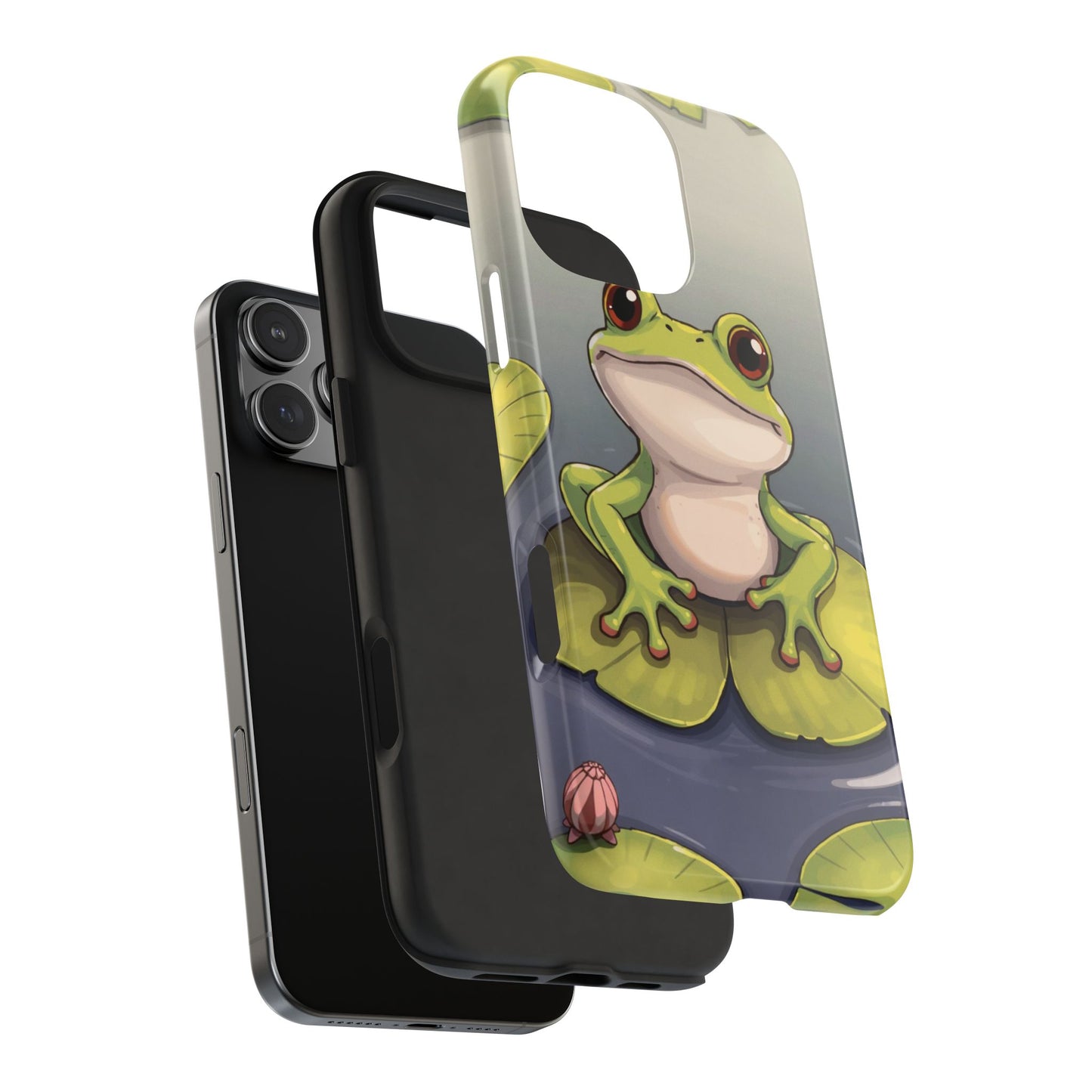 Cute Frog Tough Phone Case - Durable Protection with Nature Vibe