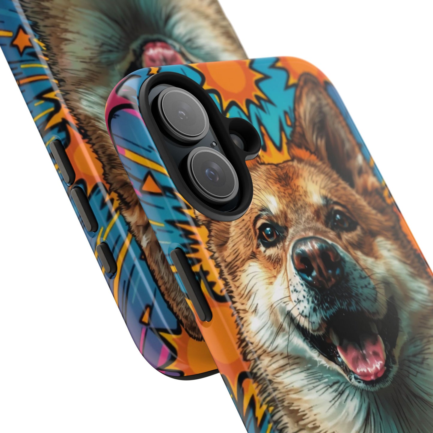 Vibrant Corgi Tough Phone Case - Fun Design for Pet Lovers
