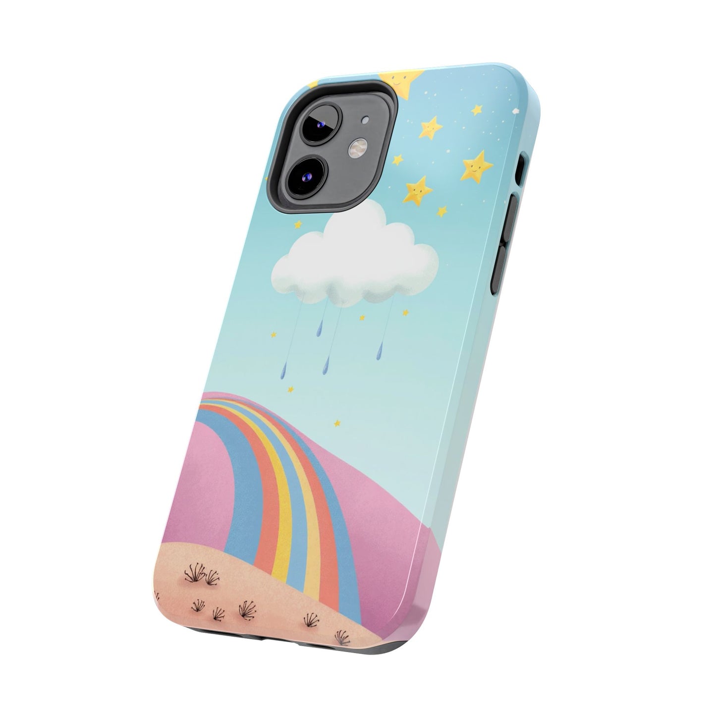 Colorful Rainbow Phone Case - Durable Tough Design for Adventurers