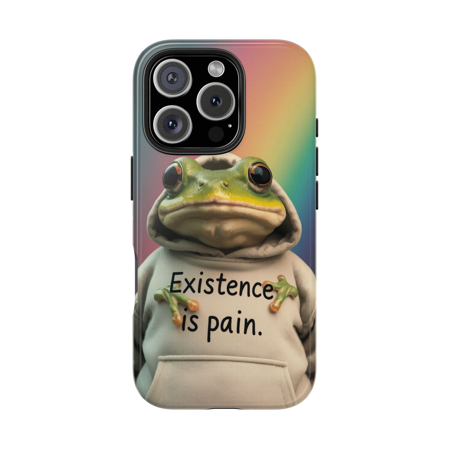 Existence is Pain Frog Phone Case - Tough & Stylish