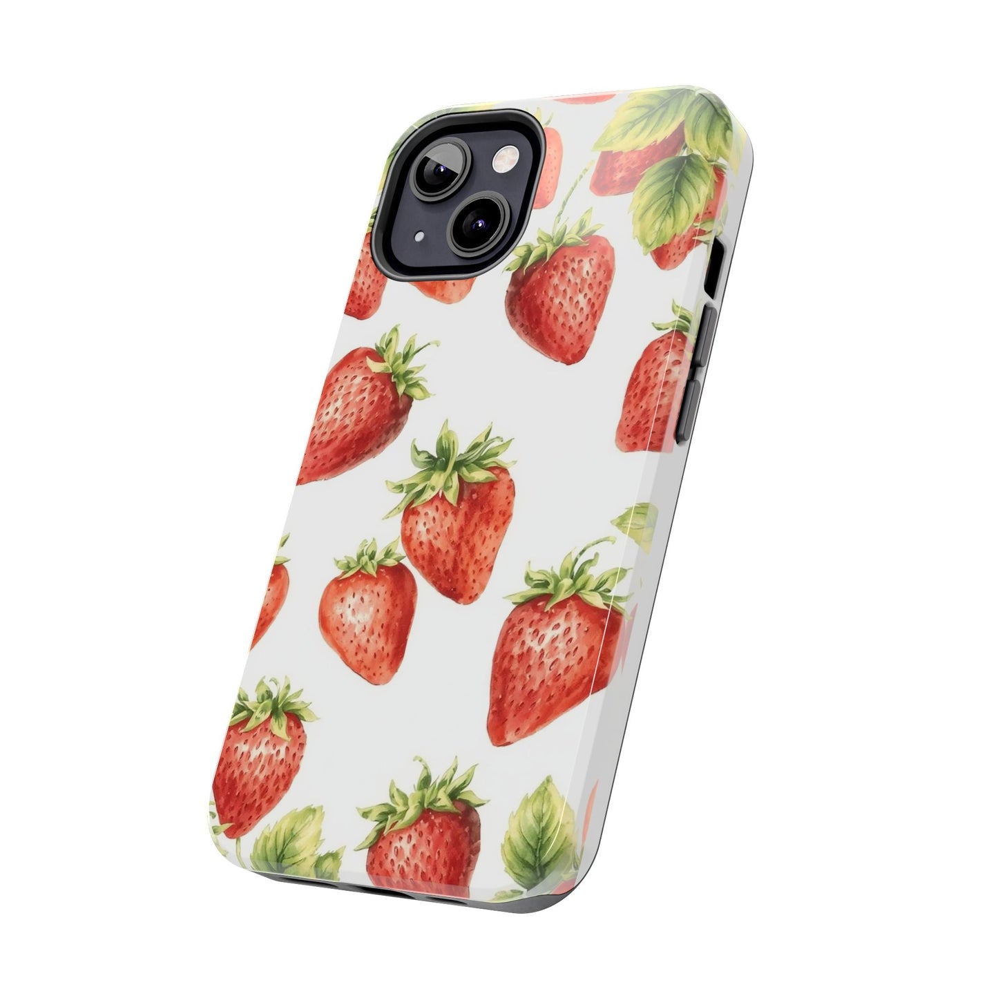 Strawberry Tough Phone Case - Durable Protection with a Fresh Design - for iPhone