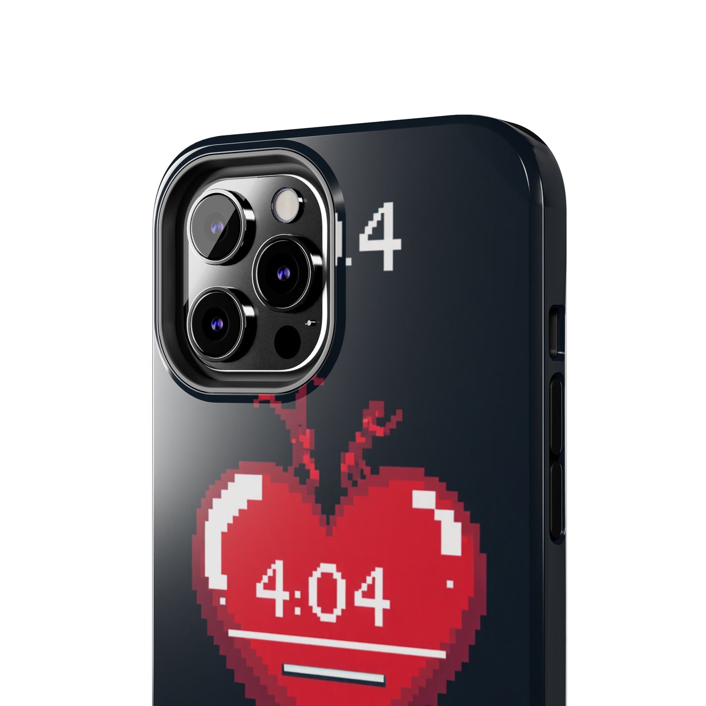 Vintage Pixel Heart Tough Phone Case - "404 Love Not Found" Design
