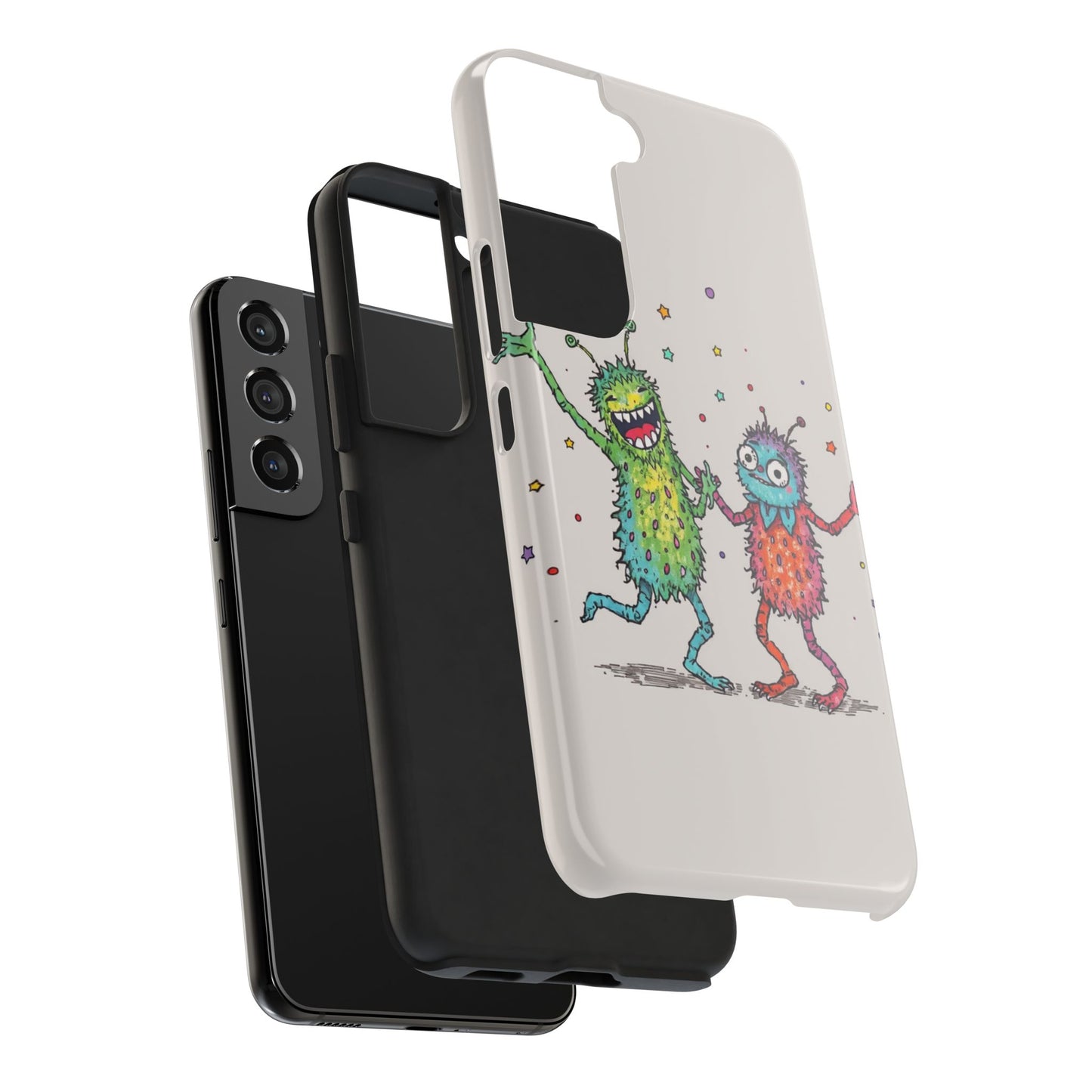Colorful Monster Tough Phone Case - Fun and Playful Design