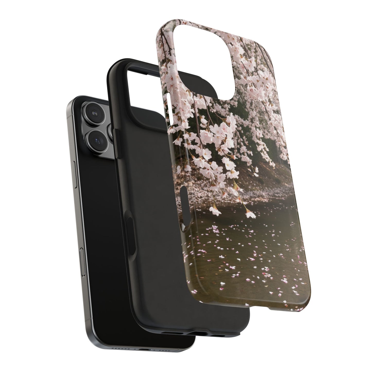 Cherry Blossom Tough Phone Cases - Durable Protection with Floral Serenity