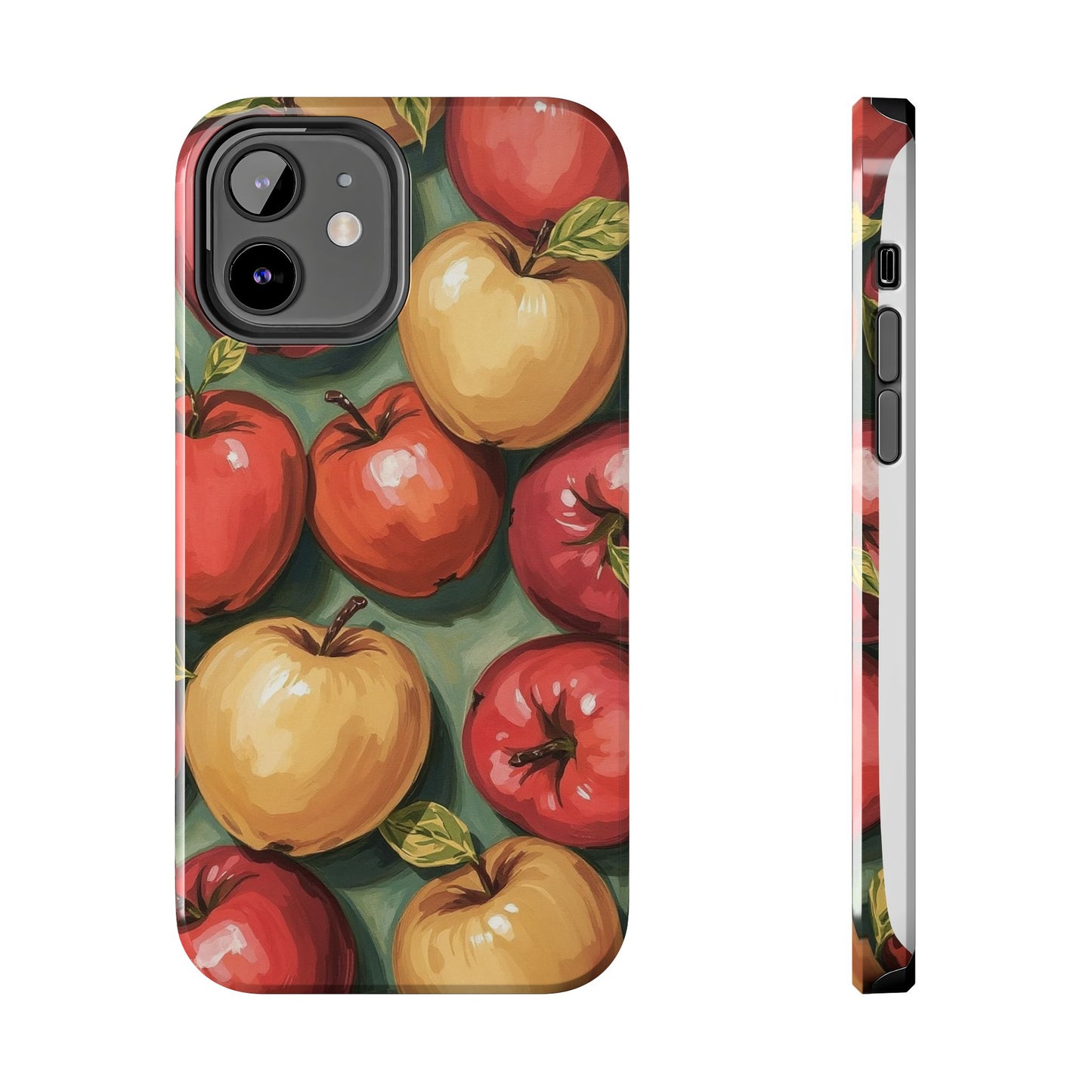 Colorful Painted Apples Art Tough Phone Case - Durable & Stylish Protection - for iPhone