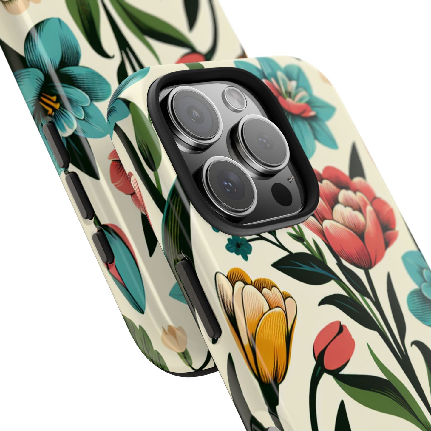 Floral Tough Phone Case - Vibrant Flower Design for Stylish Protection - for iPhone