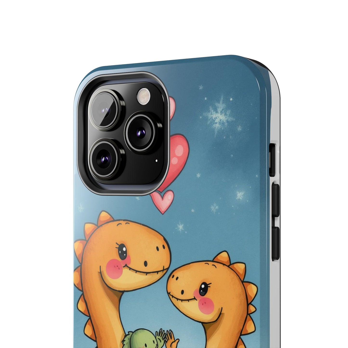 Dino Love Tough Phone Case - Cute & Durable Design for Kids & Parents
