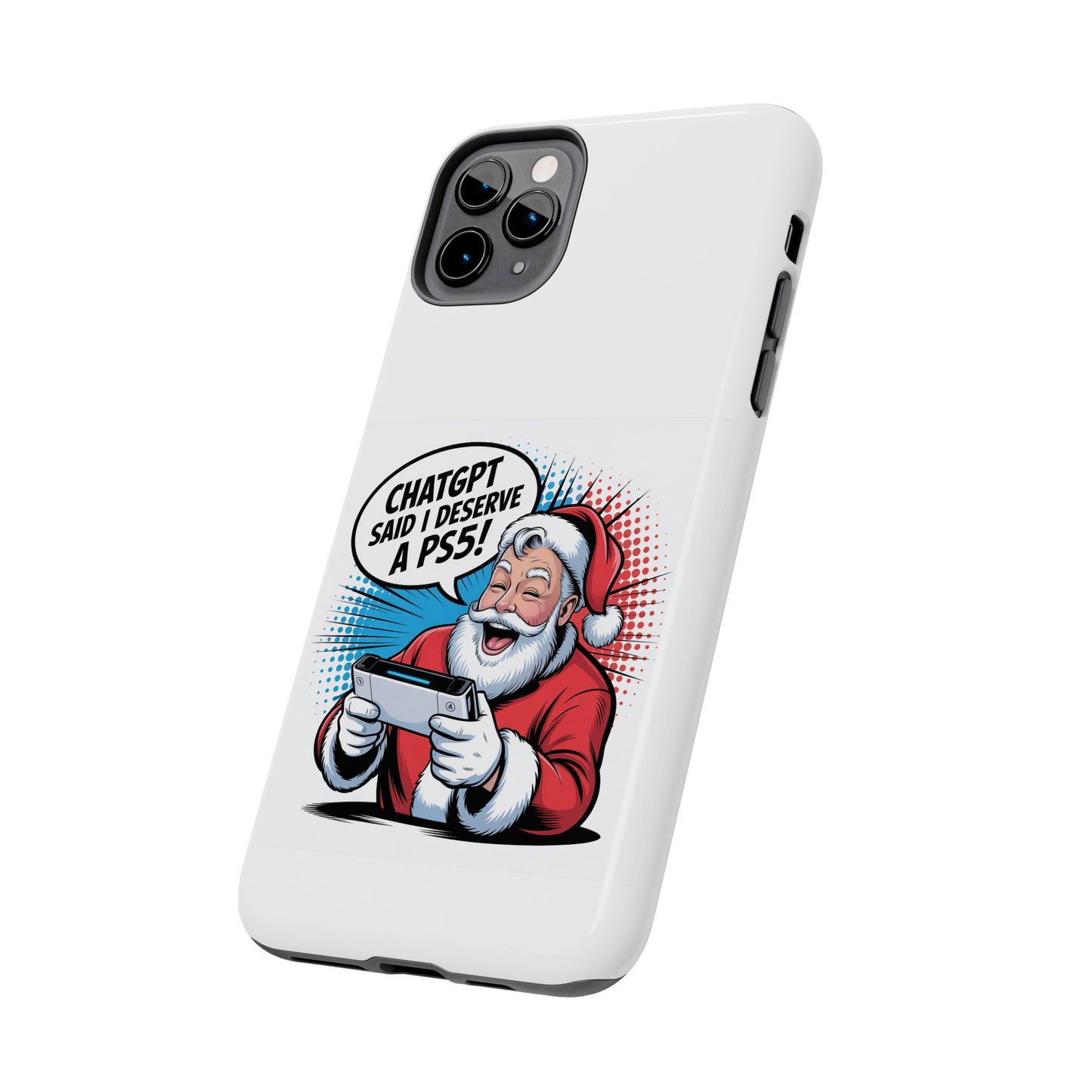 Santa Laughing  Phone Case - "CHATGPT Said I Deserve A PS5!"