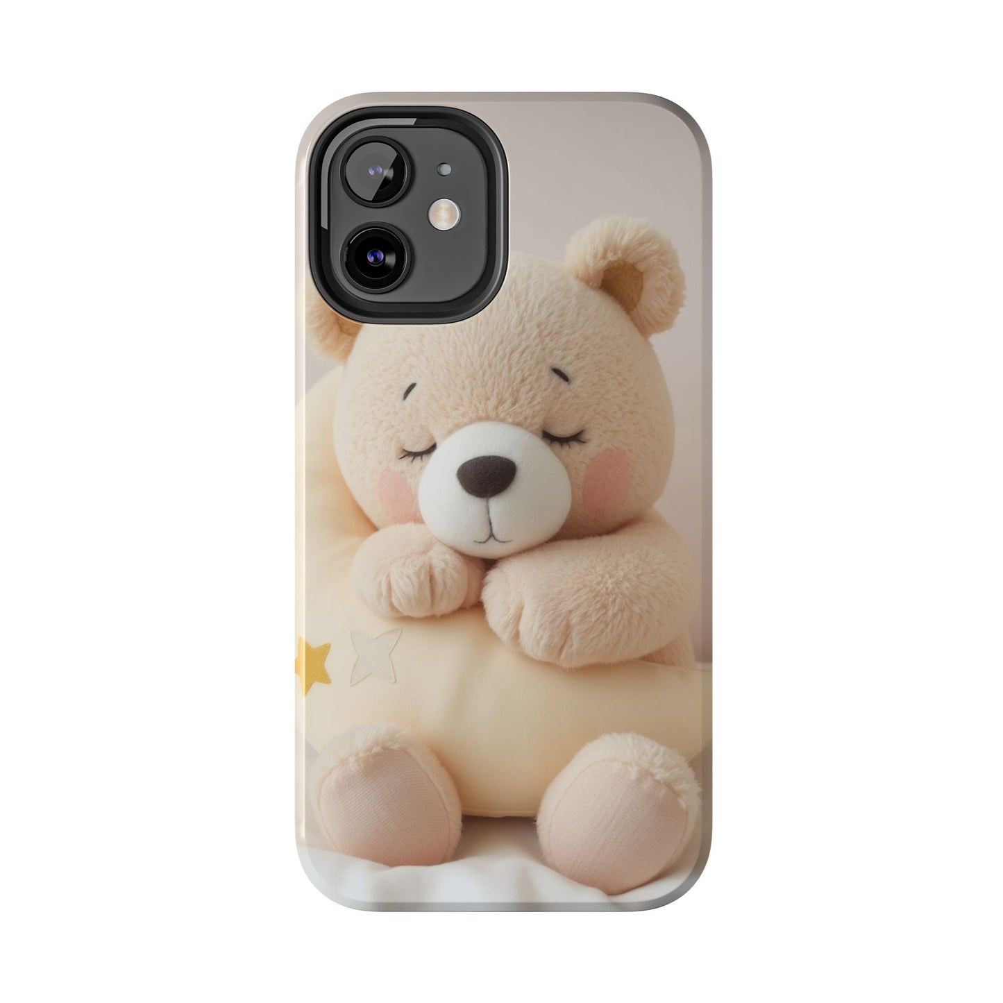 Cute Bear Tough Phone Case - Adorable Baby Animal Design for Kids & Adults