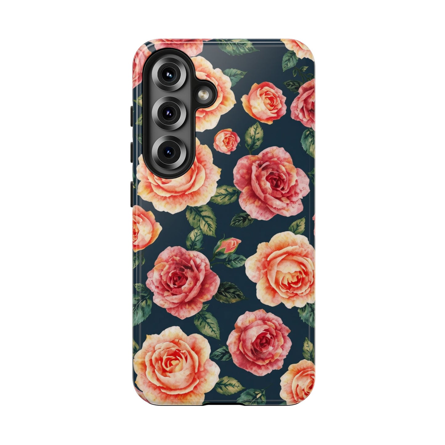 Floral Tough Phone Cases - Durable & Stylish New Age Rose Design - for iPhone