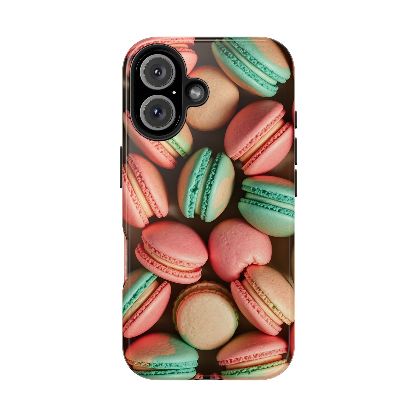 Colorful Tasty Macarons Tough Phone Case - Durable Protection with Sweet Aesthetic - for iPhone