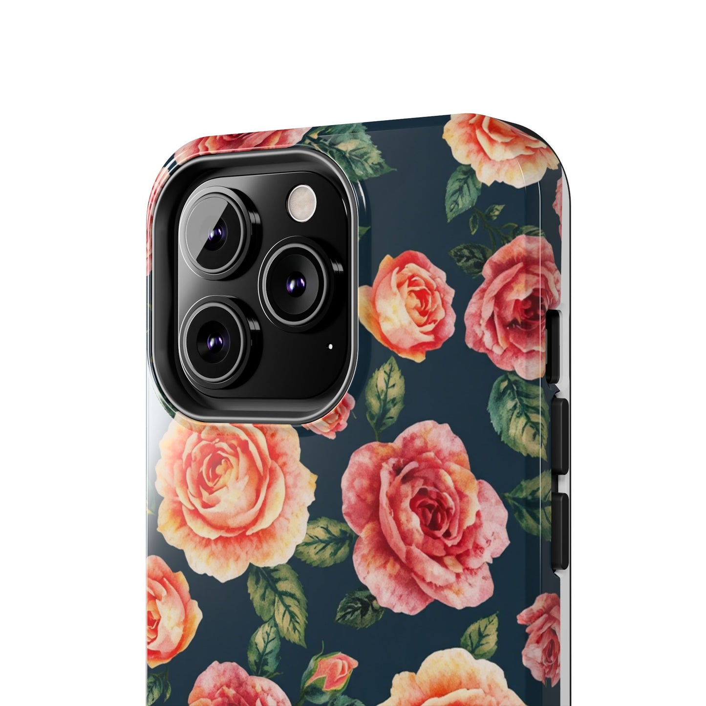 Floral Tough Phone Cases - Durable & Stylish New Age Rose Design - for iPhone