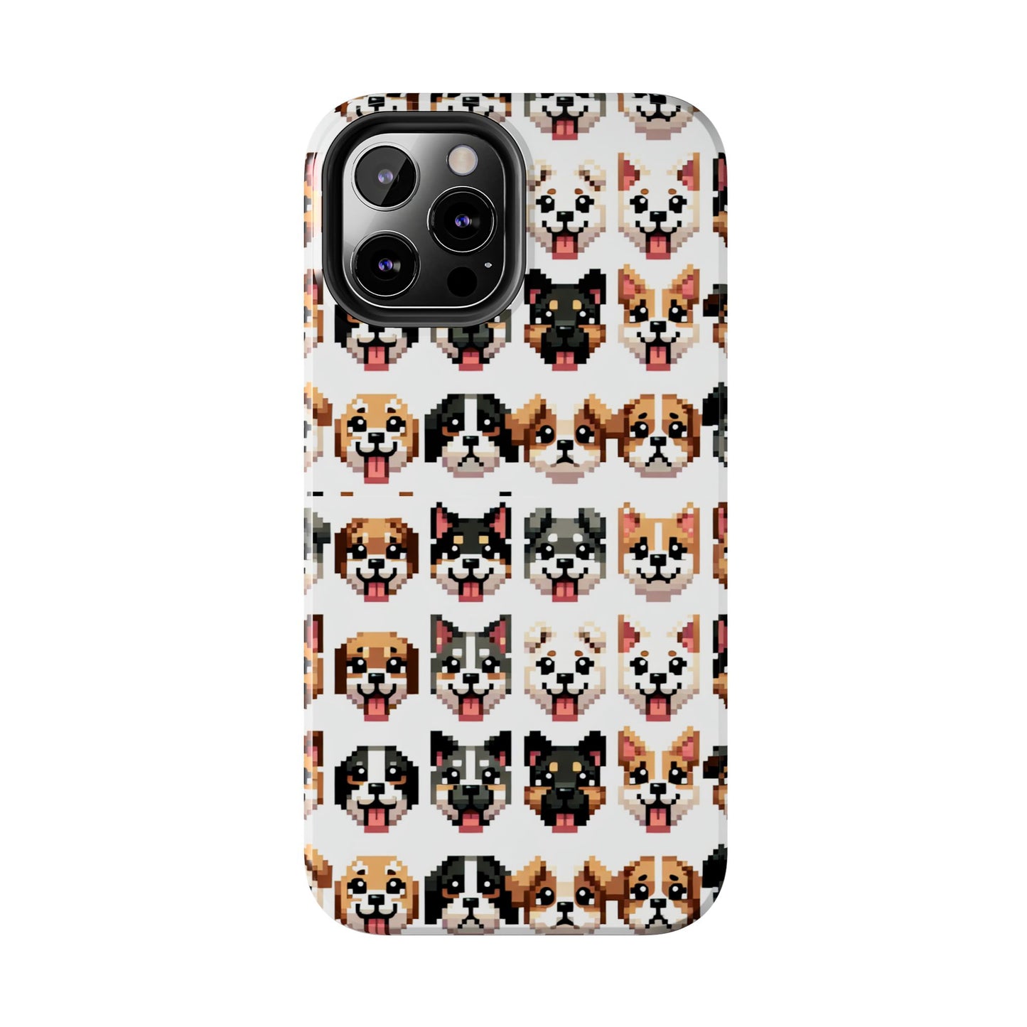 Pixelated Dog Breed Tough Phone Case - Cute, Durable Protection for Pet Lovers - for iPhone