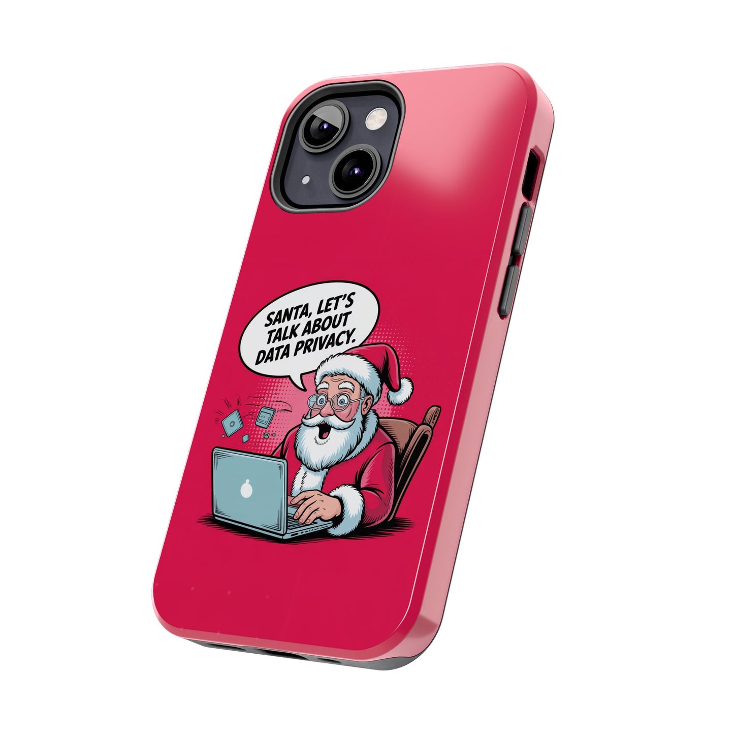 Santa Data Privacy Design Tough iPhone Case for Christmas