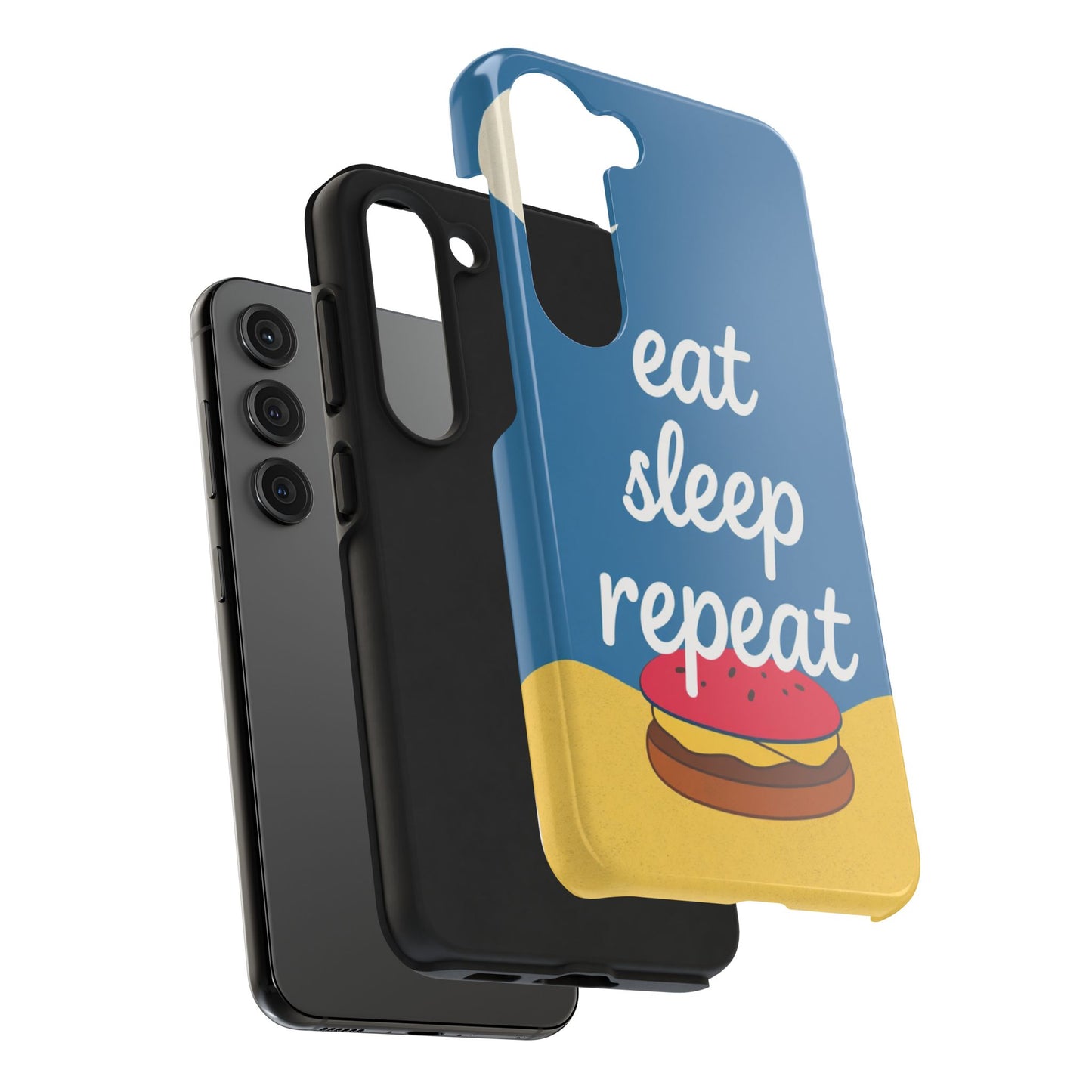 Eat, Sleep, Repeat Phone Case – Fun & Durable Tough Phone Cases for Food Lovers