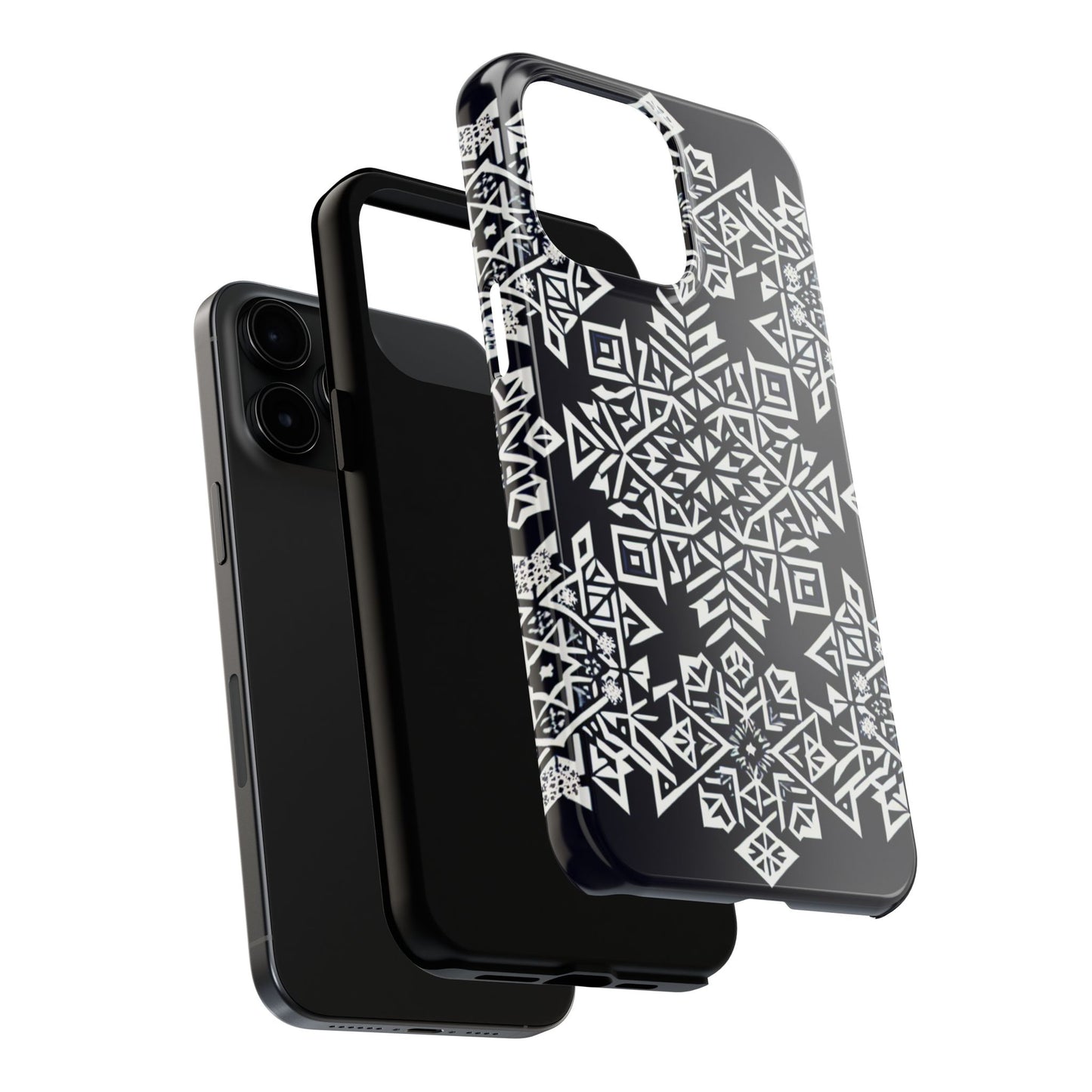 Winter Wonderland Tough Phone Case - Digital Snowflake - for iPhone