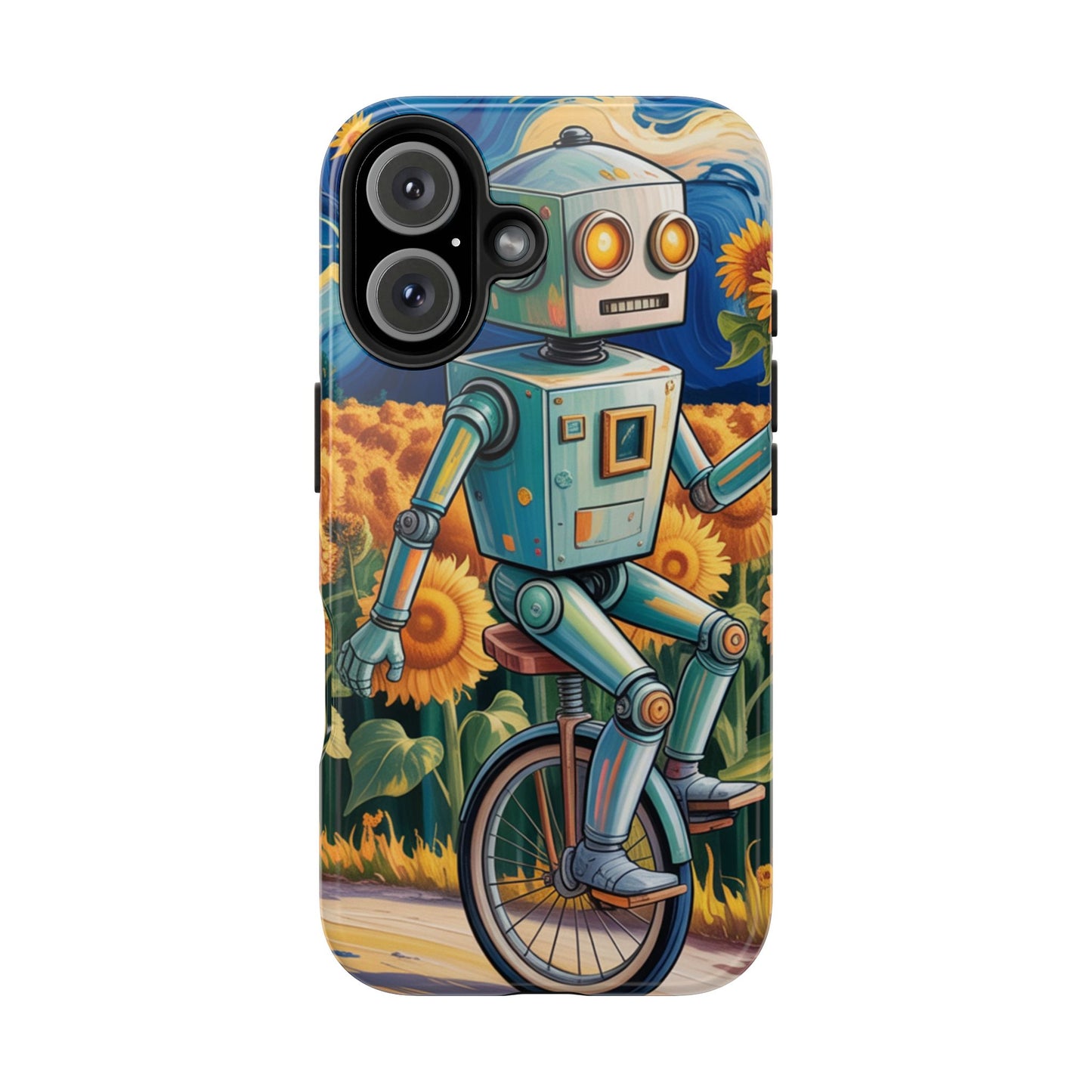 Robot Cycle Tough Phone Case - Durable & Unique Design