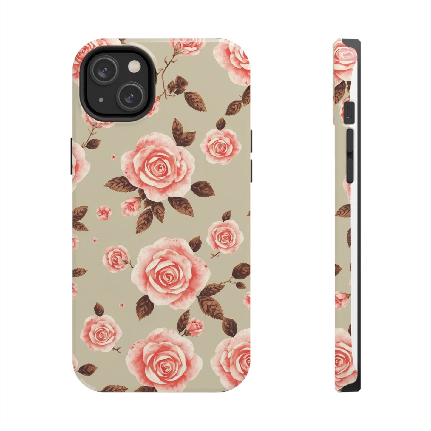Elegant Floral Tough Phone Case for Stylish Protection - for iPhone