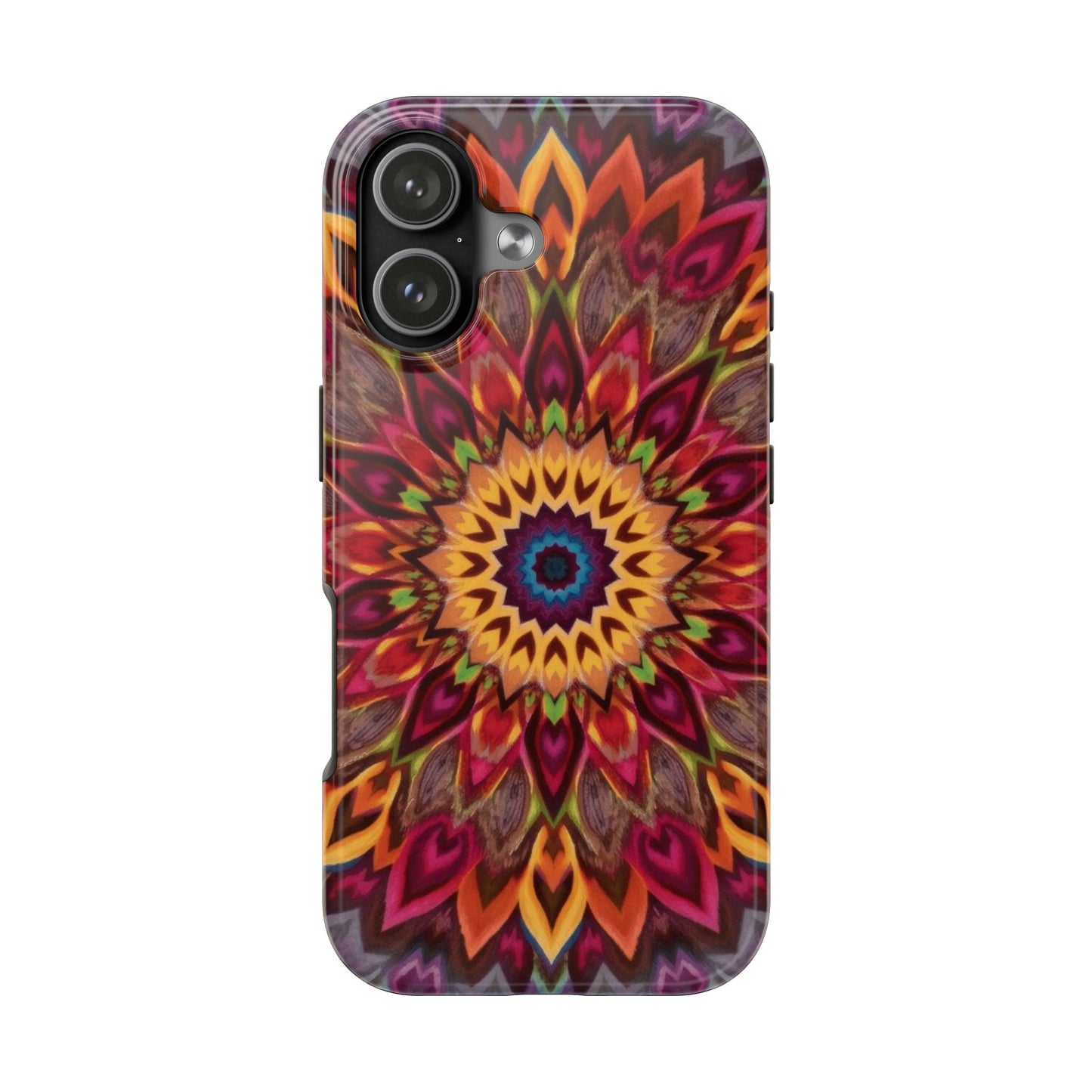 Vibrant Floral Mandala Tough Phone Case | Stylish and Durable Protection - for iPhone