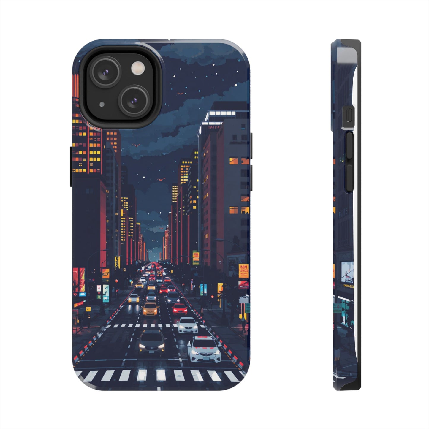 Urban Nightlife Tough Phone Case - Durable & Stylish Protection