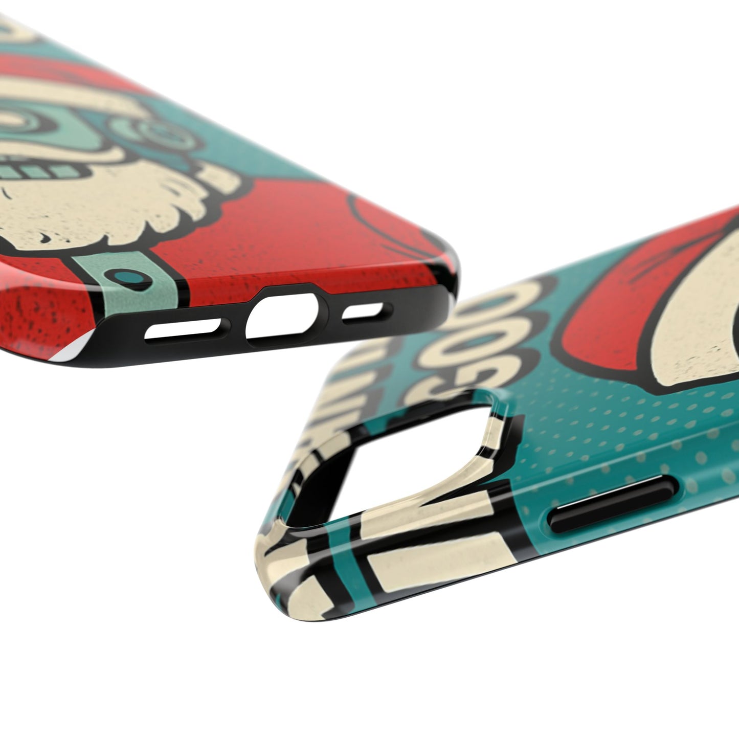 Santa Robot Phone Case - Durable Tough Design for Holidays