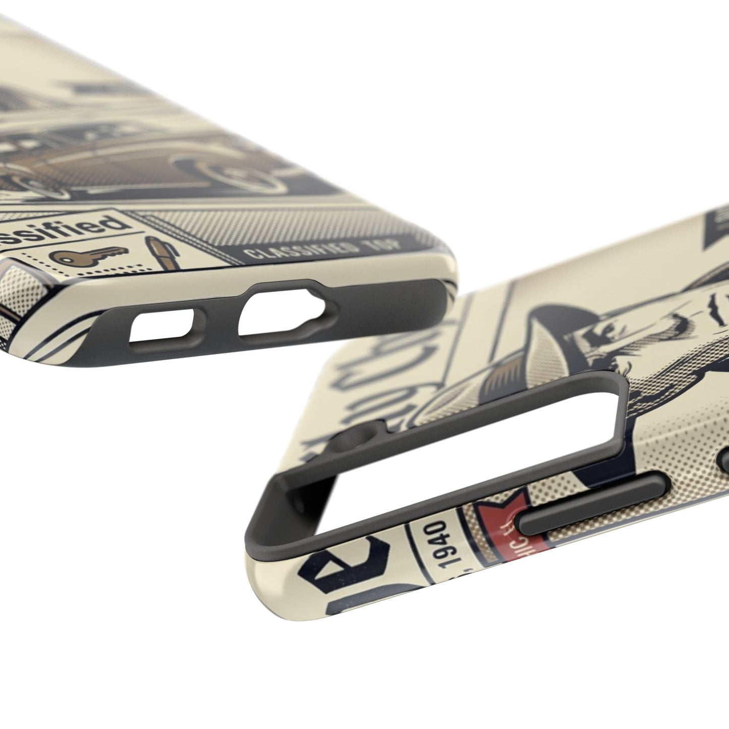Old Newspaper Tough Phone Case