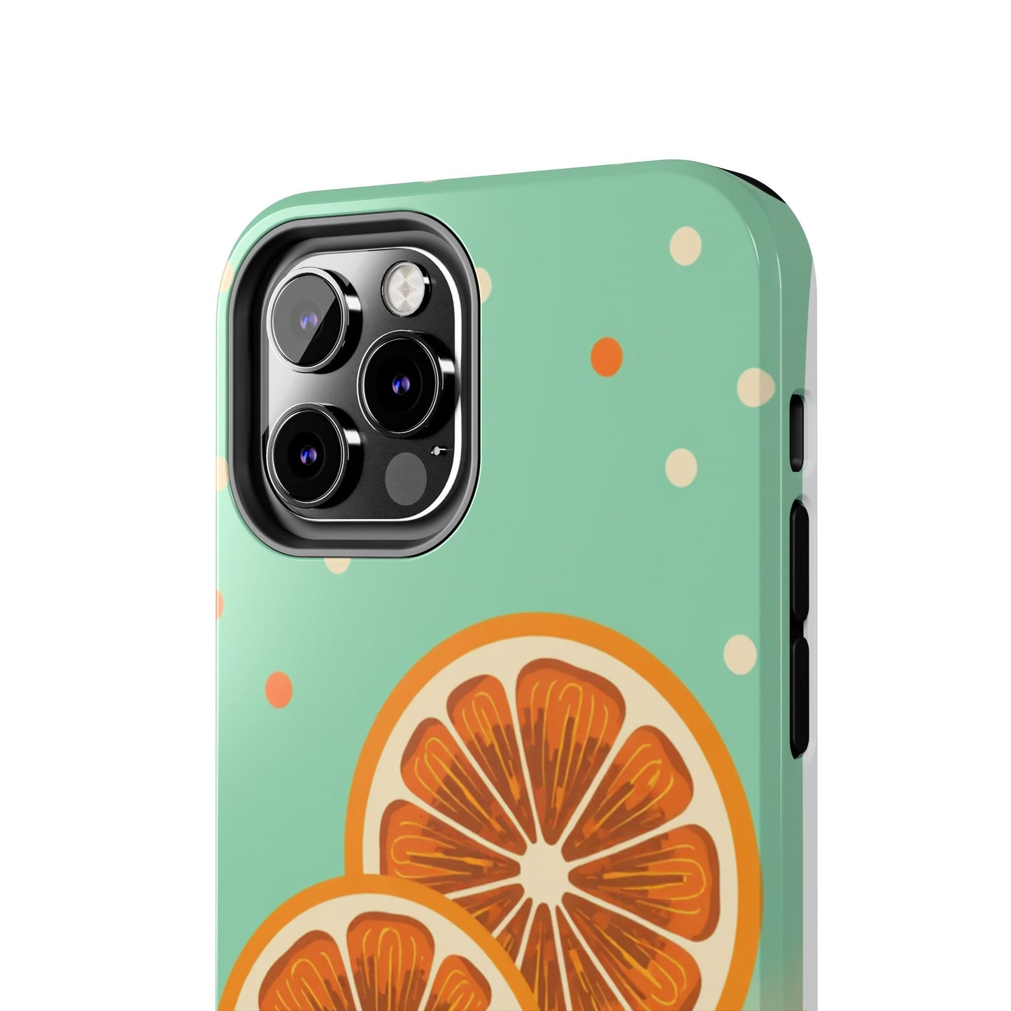 Citrus Vibe Tough Phone Case - Fun Orange Slice Design