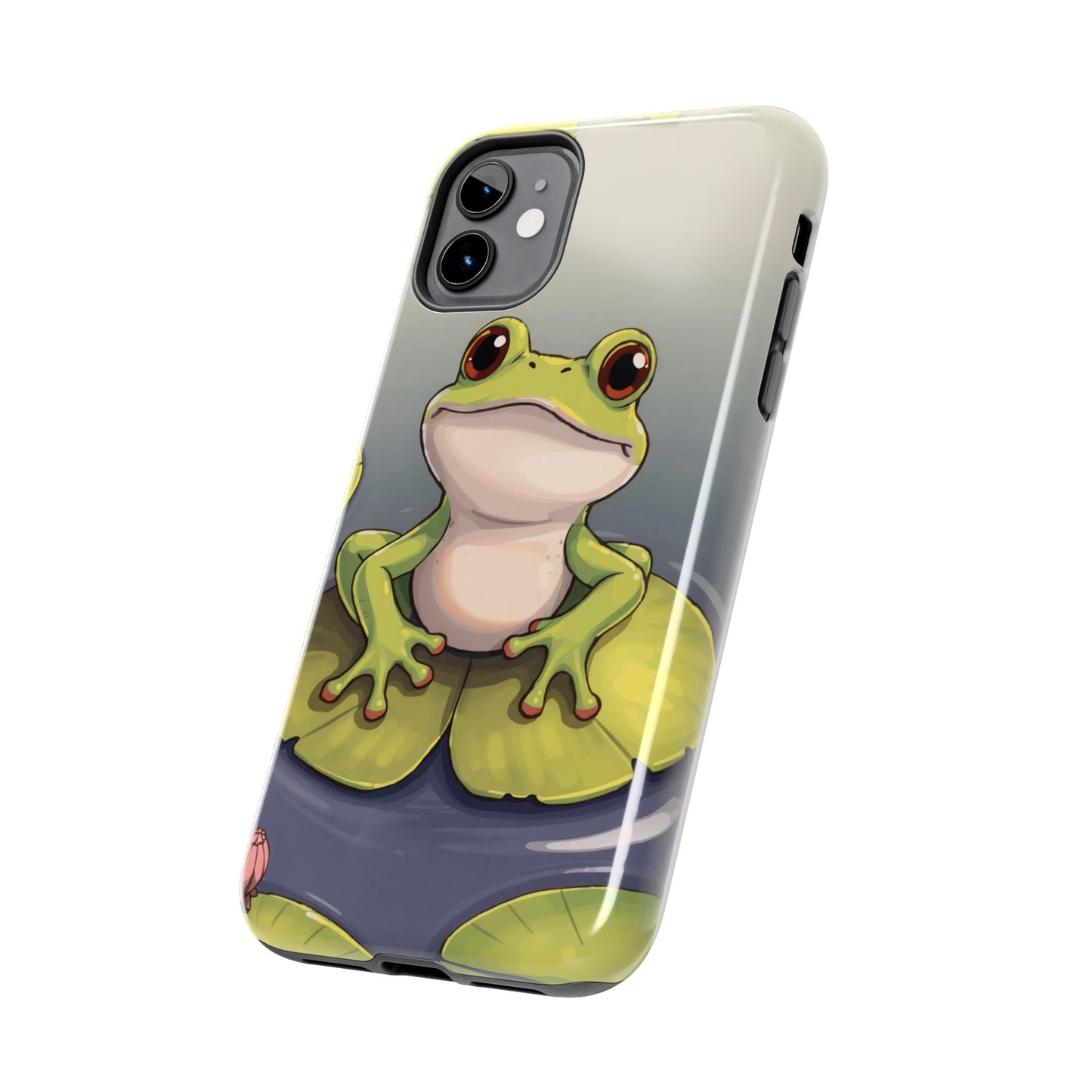 Cute Frog Tough Phone Case - Durable Protection with Nature Vibe